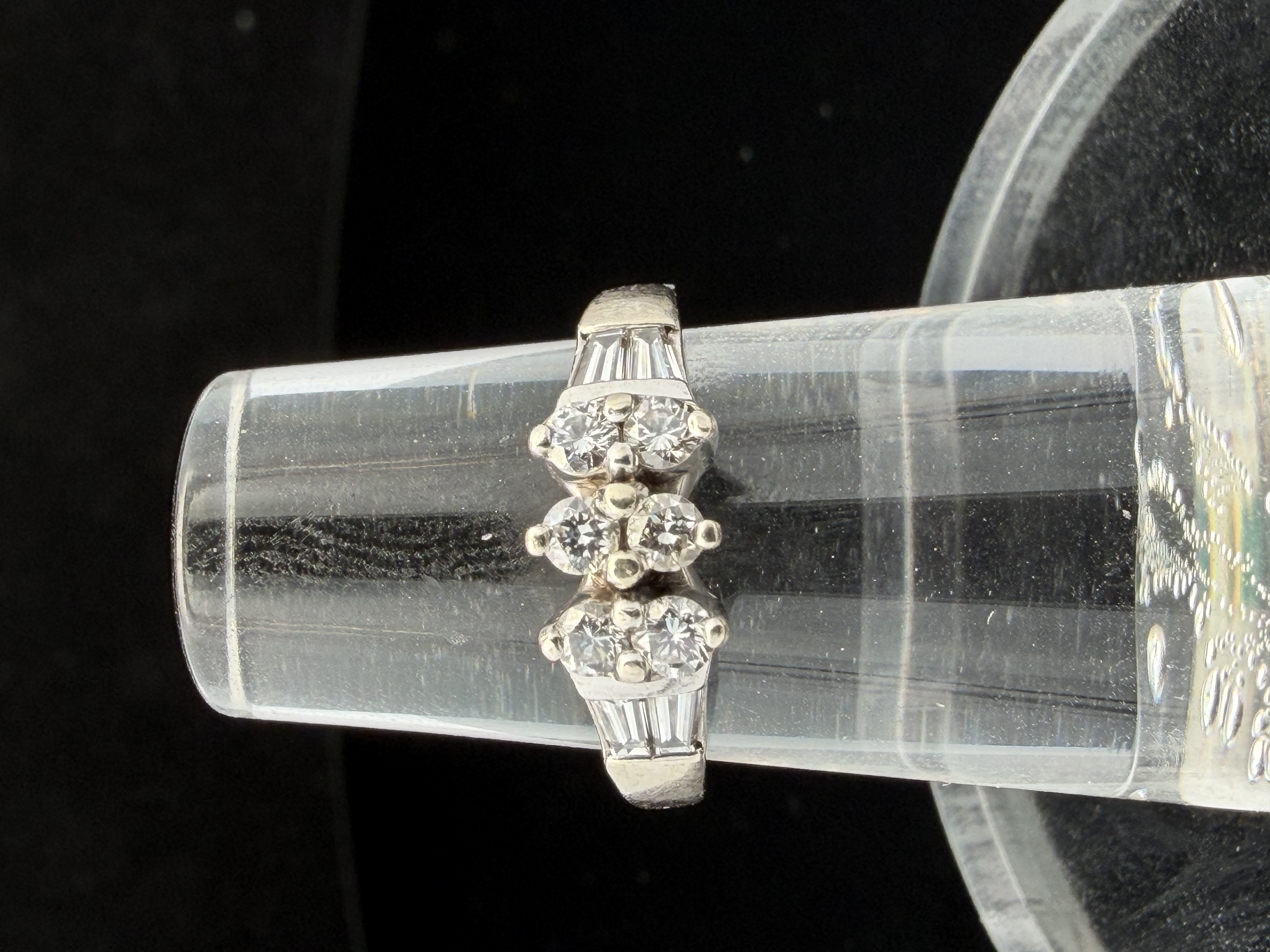 14K White Gold Diamond Ring