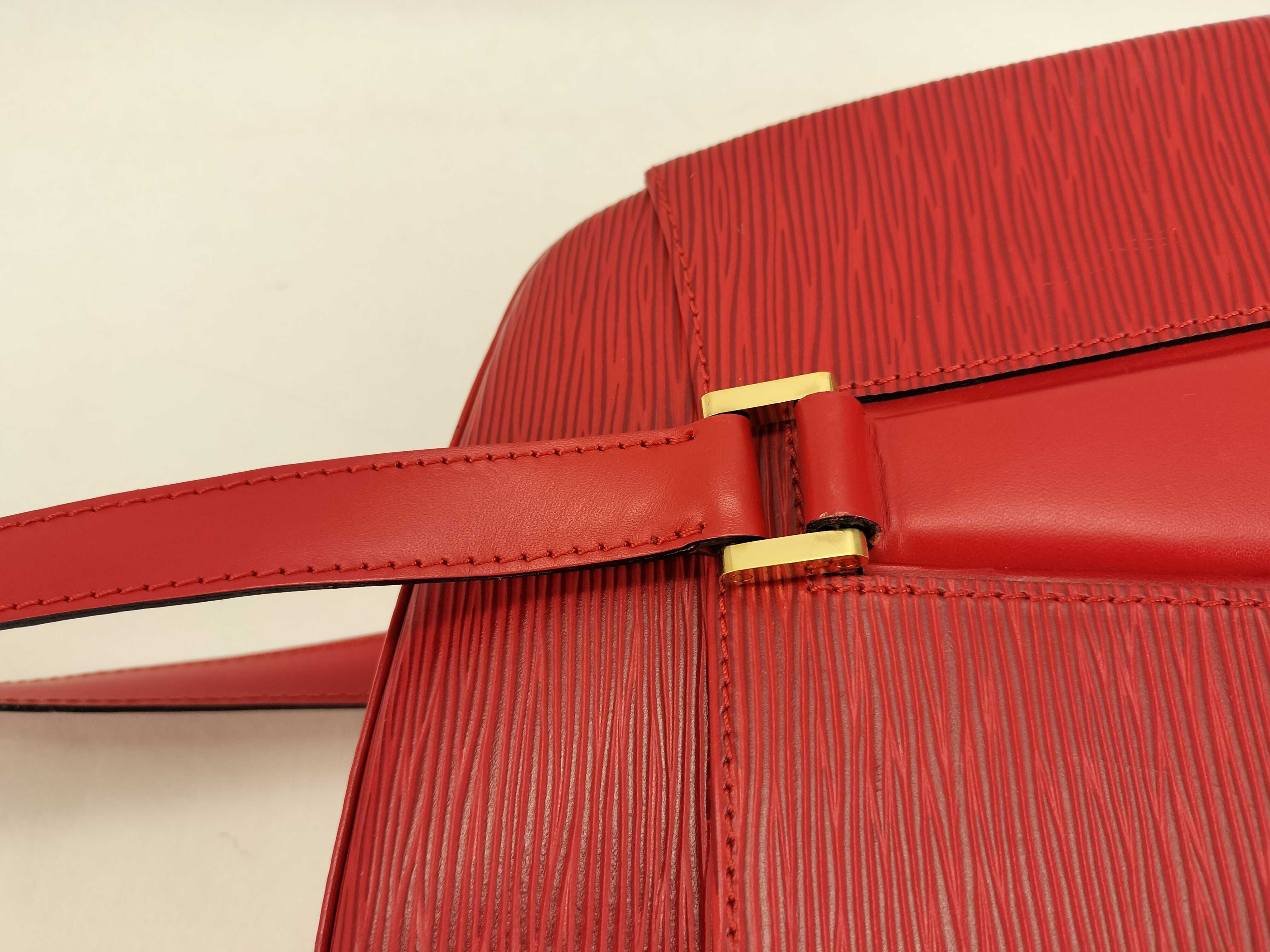 Louis Vuitton Red Epi Leather Voltaire Shoulder Bag