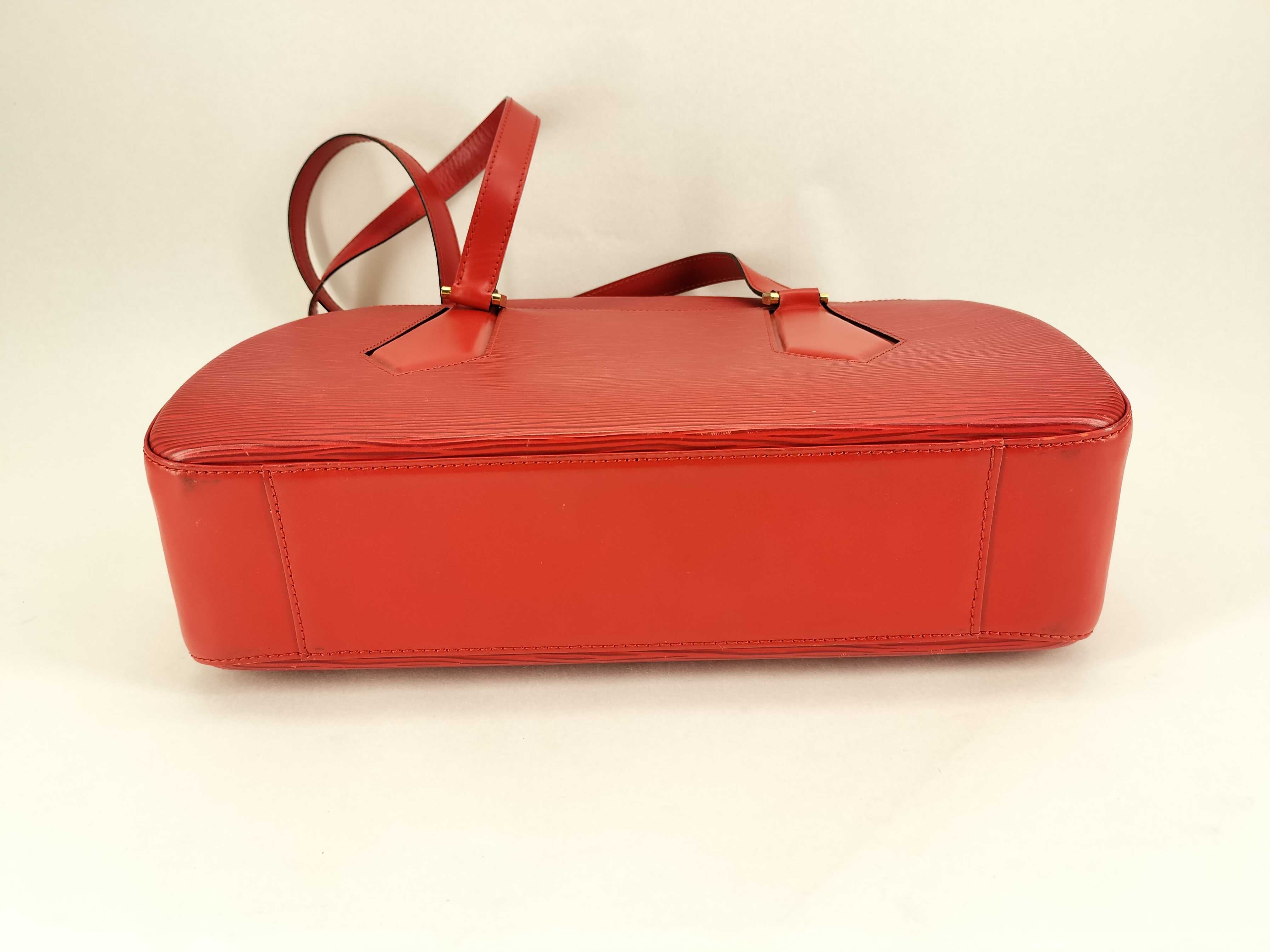 Louis Vuitton Red Epi Leather Voltaire Shoulder Bag