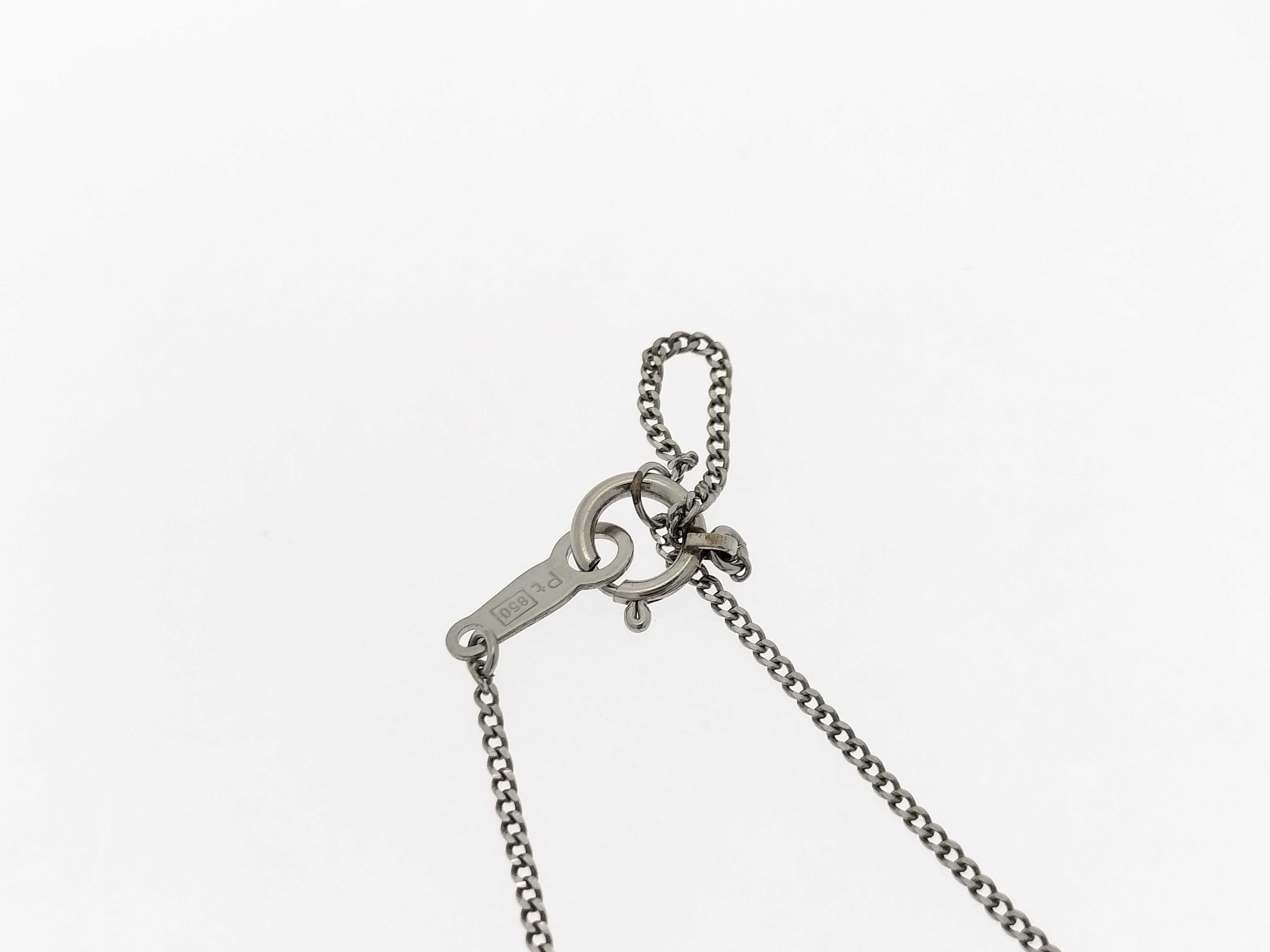 Platinum, Ruby, and Diamond Cluster Pendant Necklace