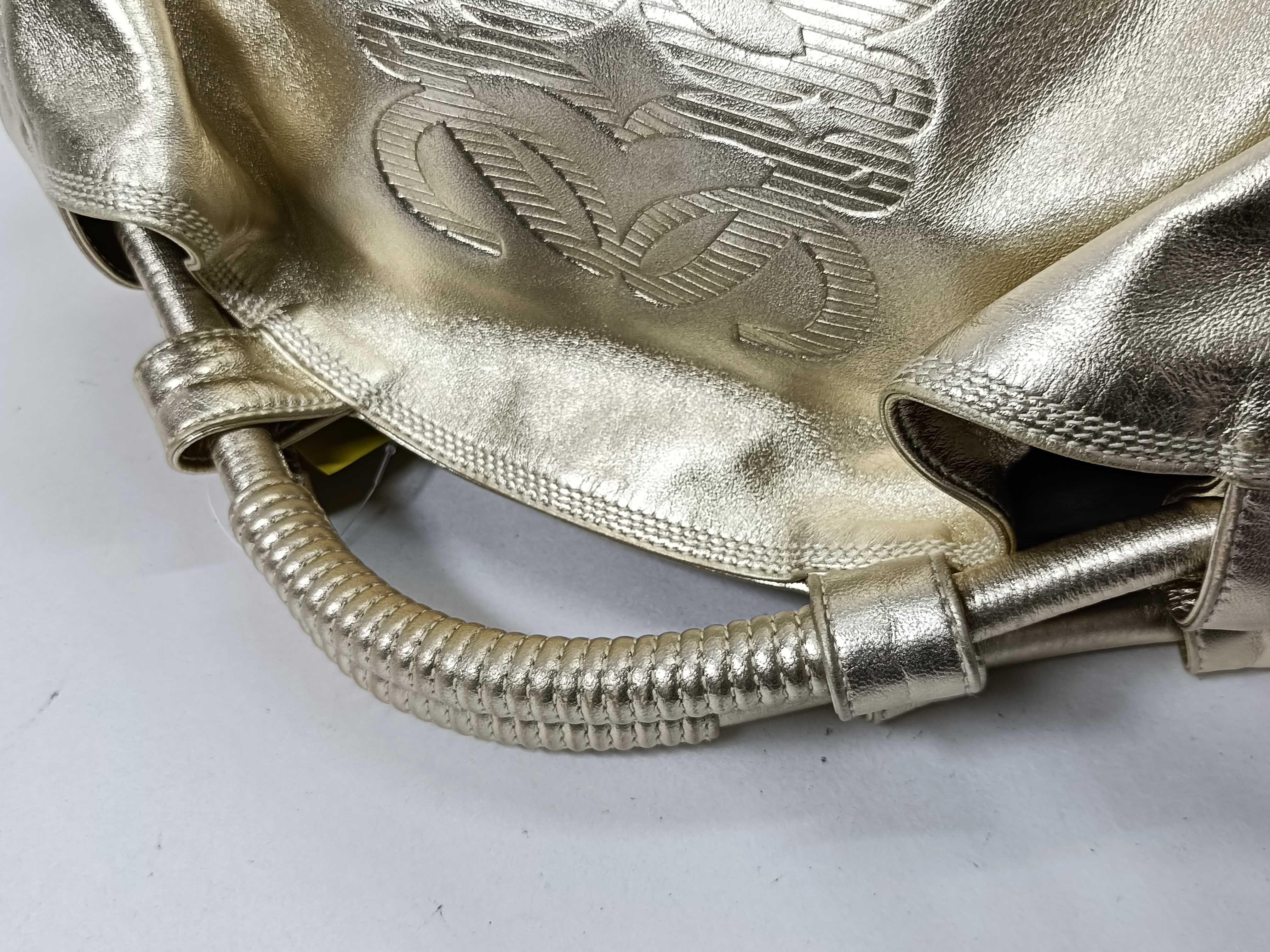 LOEWE Napa Aire Metallic Leather Anagram Handbag