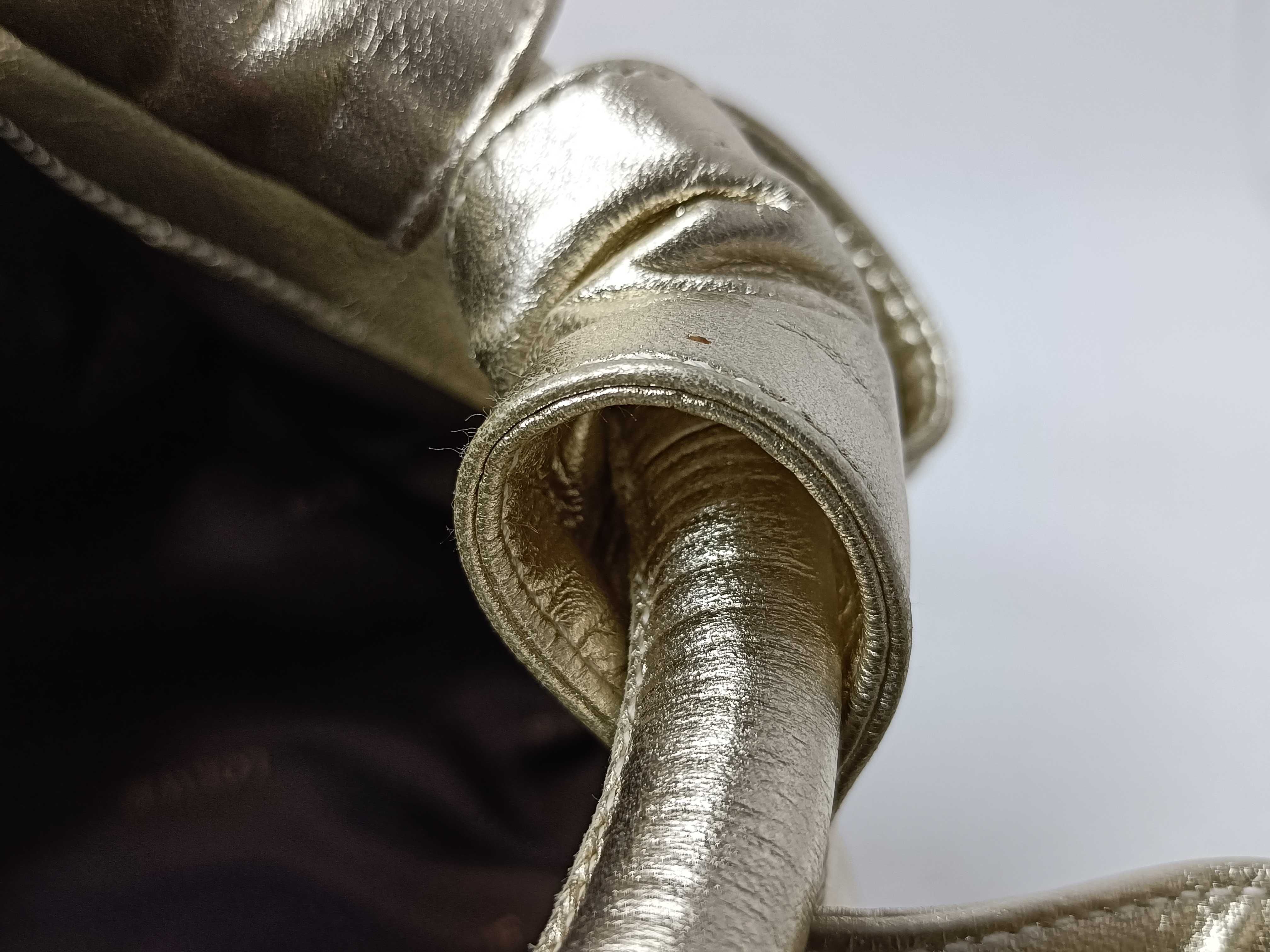 LOEWE Napa Aire Metallic Leather Anagram Handbag