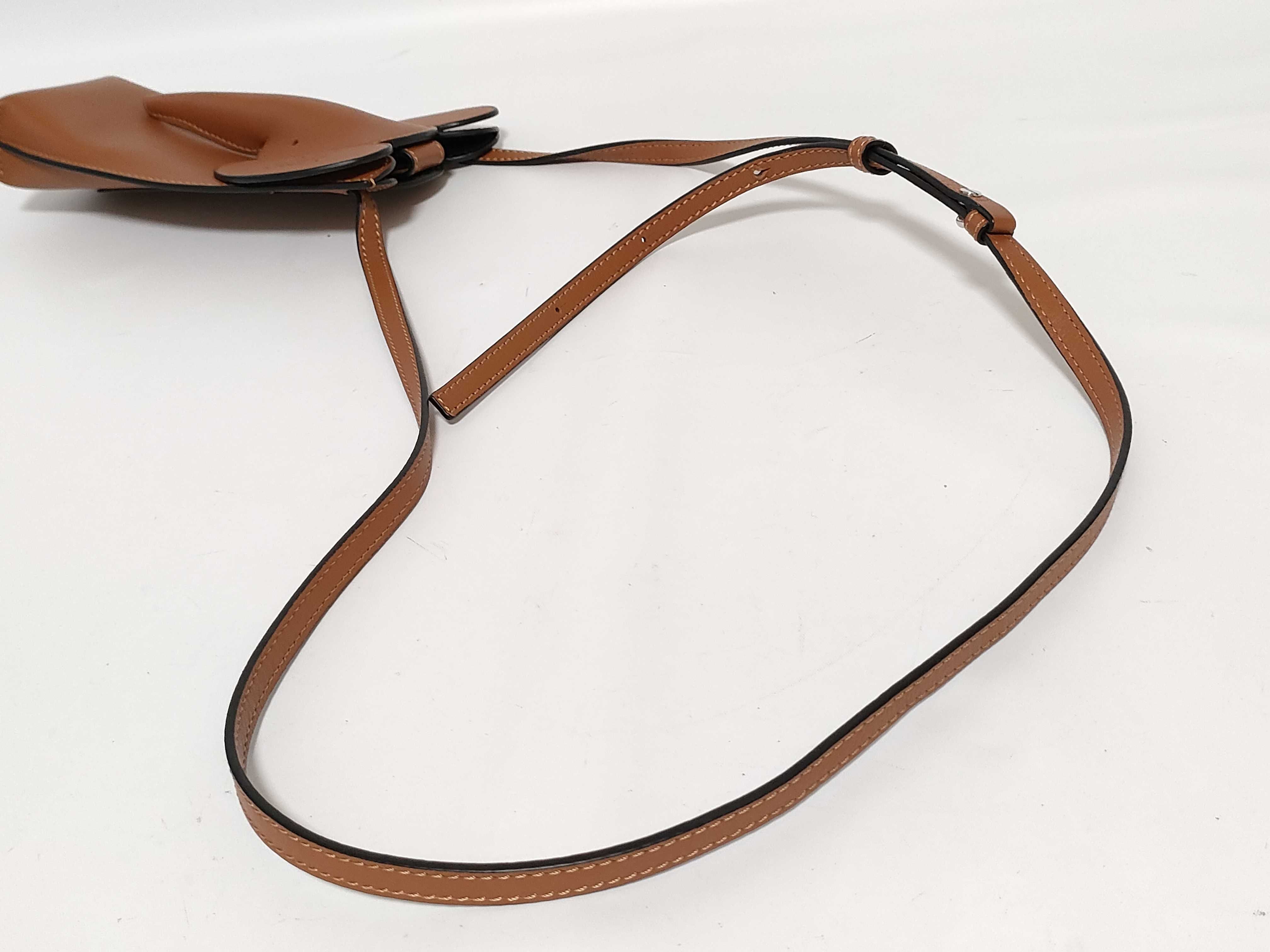 Loewe Tan Calfskin Leather Elephant Pocket Crossbody Bag
