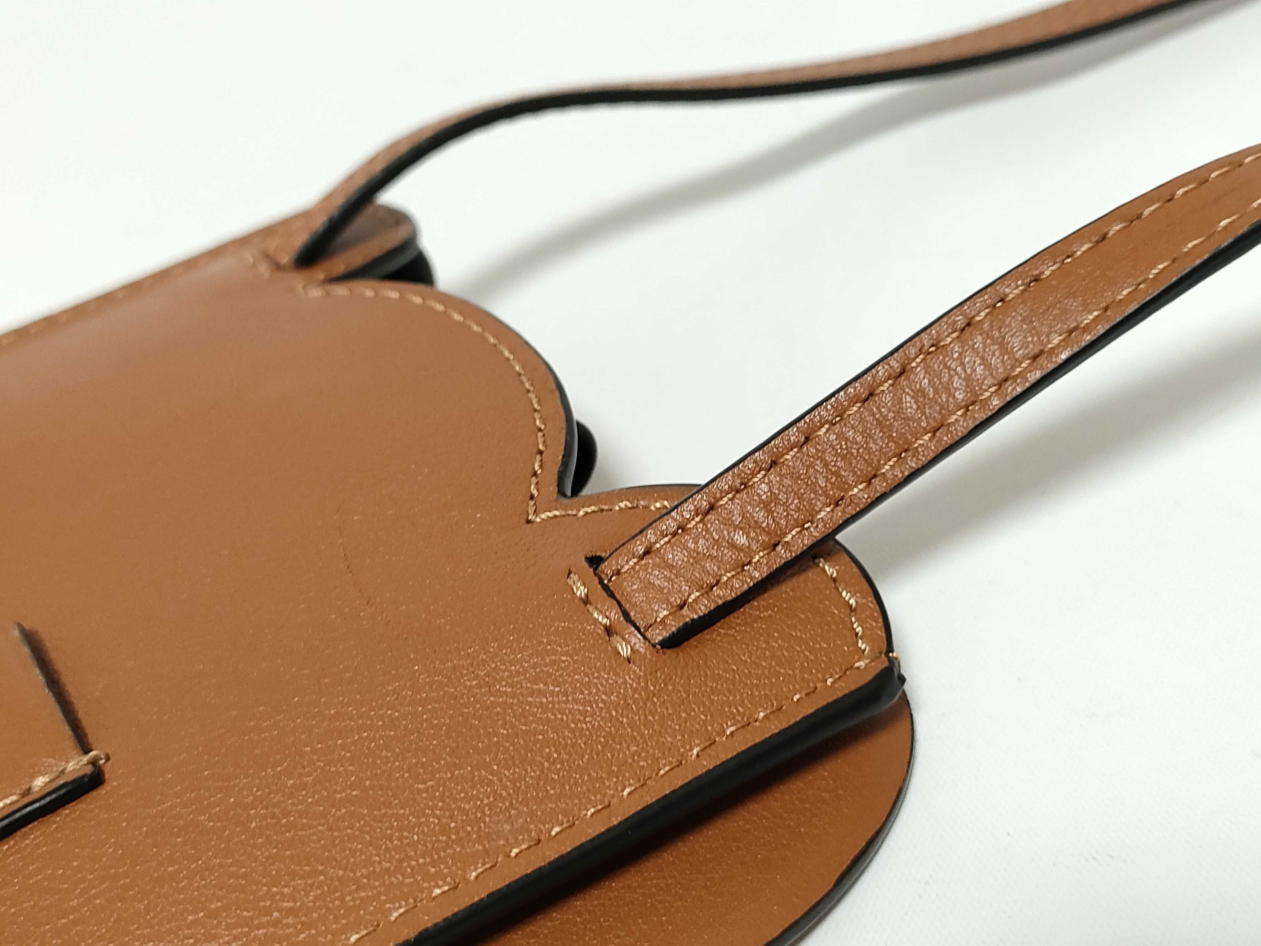 Loewe Tan Calfskin Leather Elephant Pocket Crossbody Bag