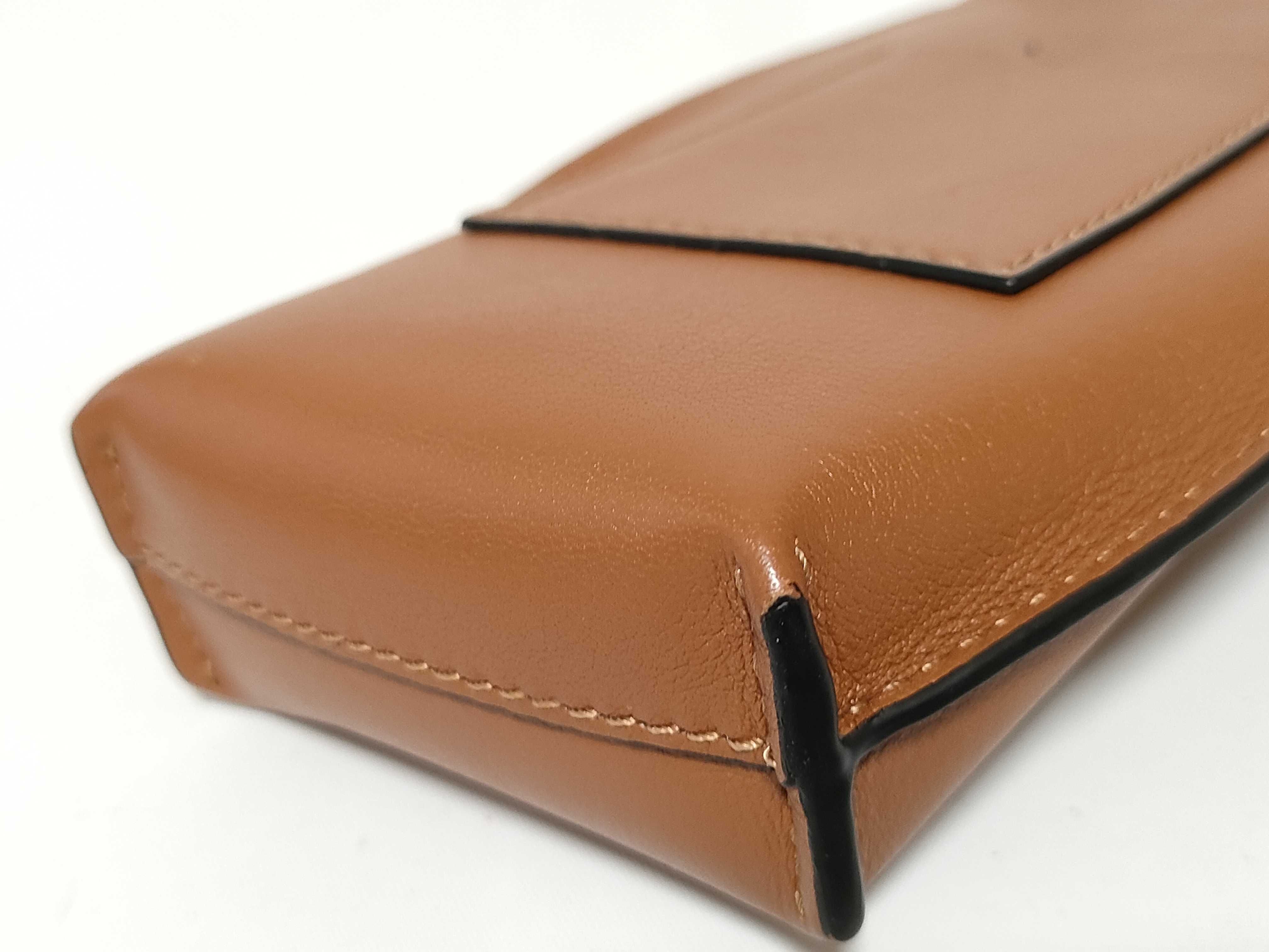 Loewe Tan Calfskin Leather Elephant Pocket Crossbody Bag