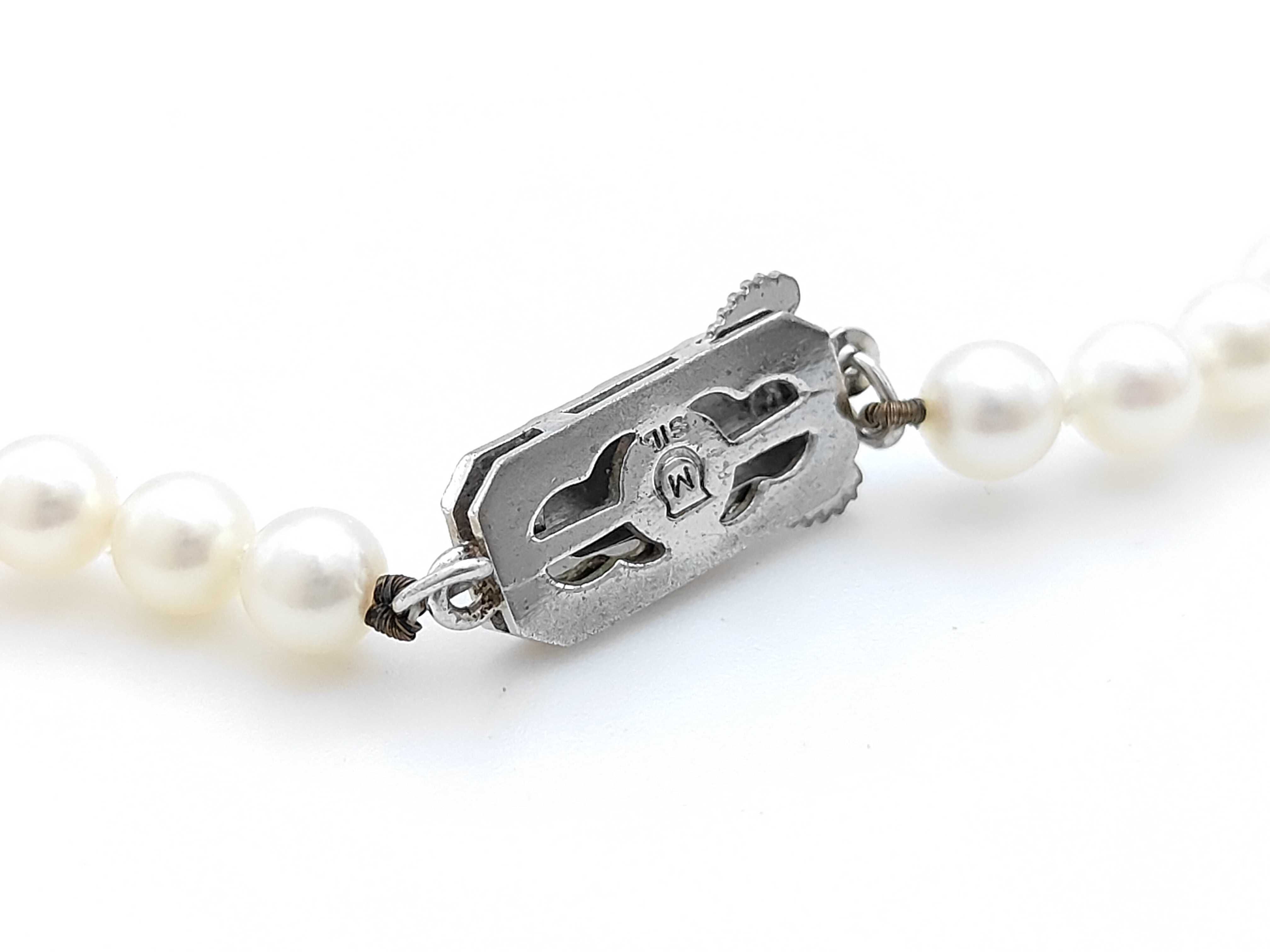 Mikimoto Cultured Pearl Necklace with Silver Clasp