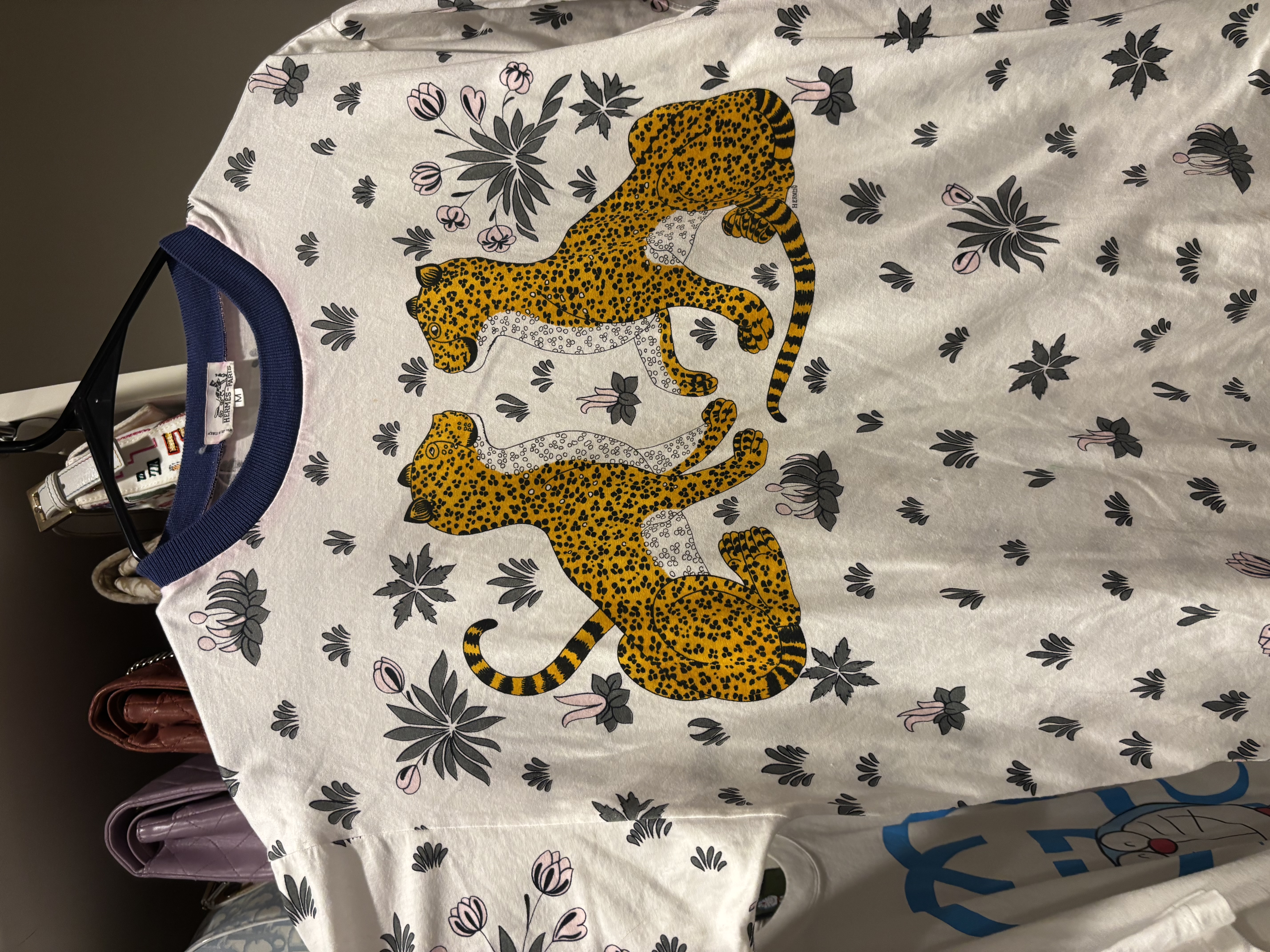 Hermes Jungle Love Robert Dallet Pattern Cotton T-Shirt Size M