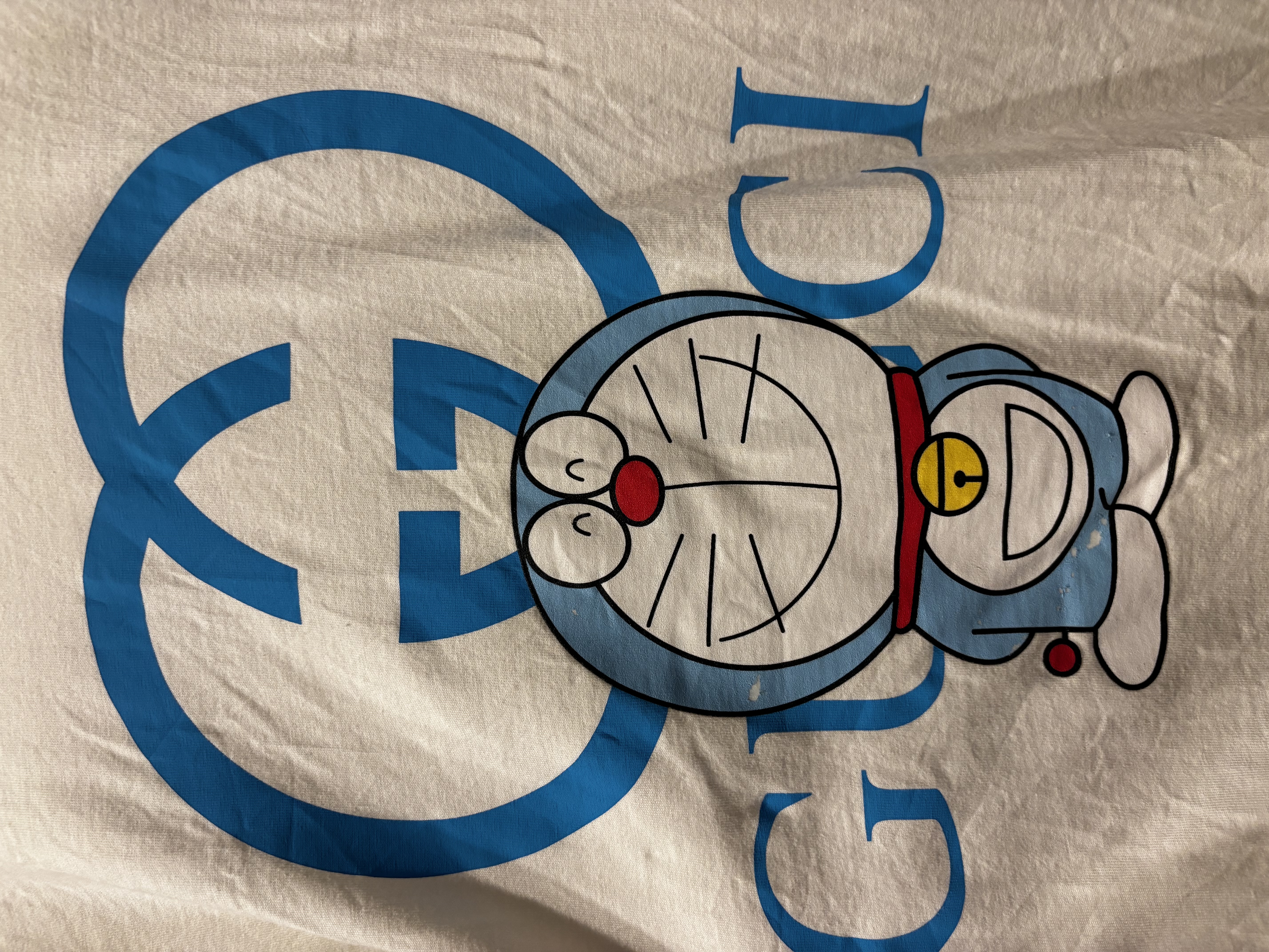 Gucci x Doraemon Collaboration Off-White Graphic T-Shirt