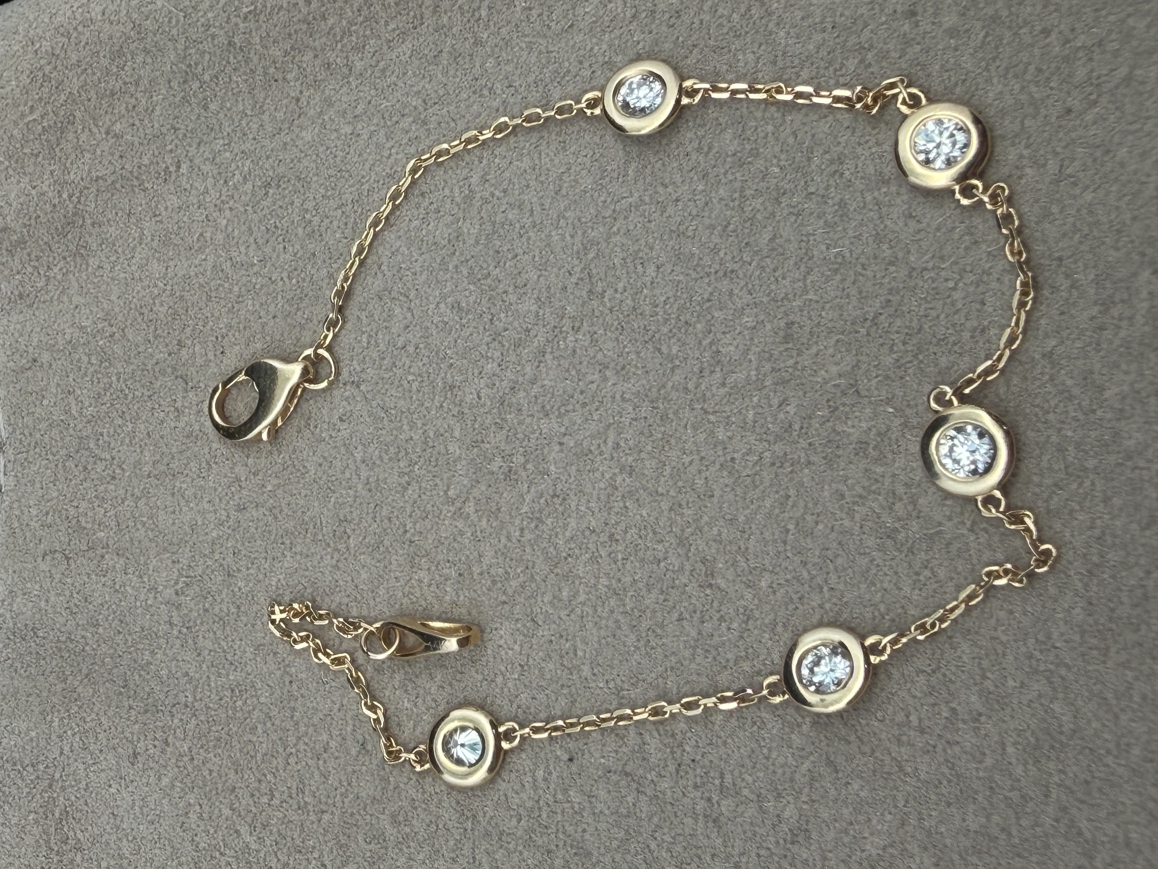 Lab Diamond by the Yard 14K Yellow Gold Bracelet
