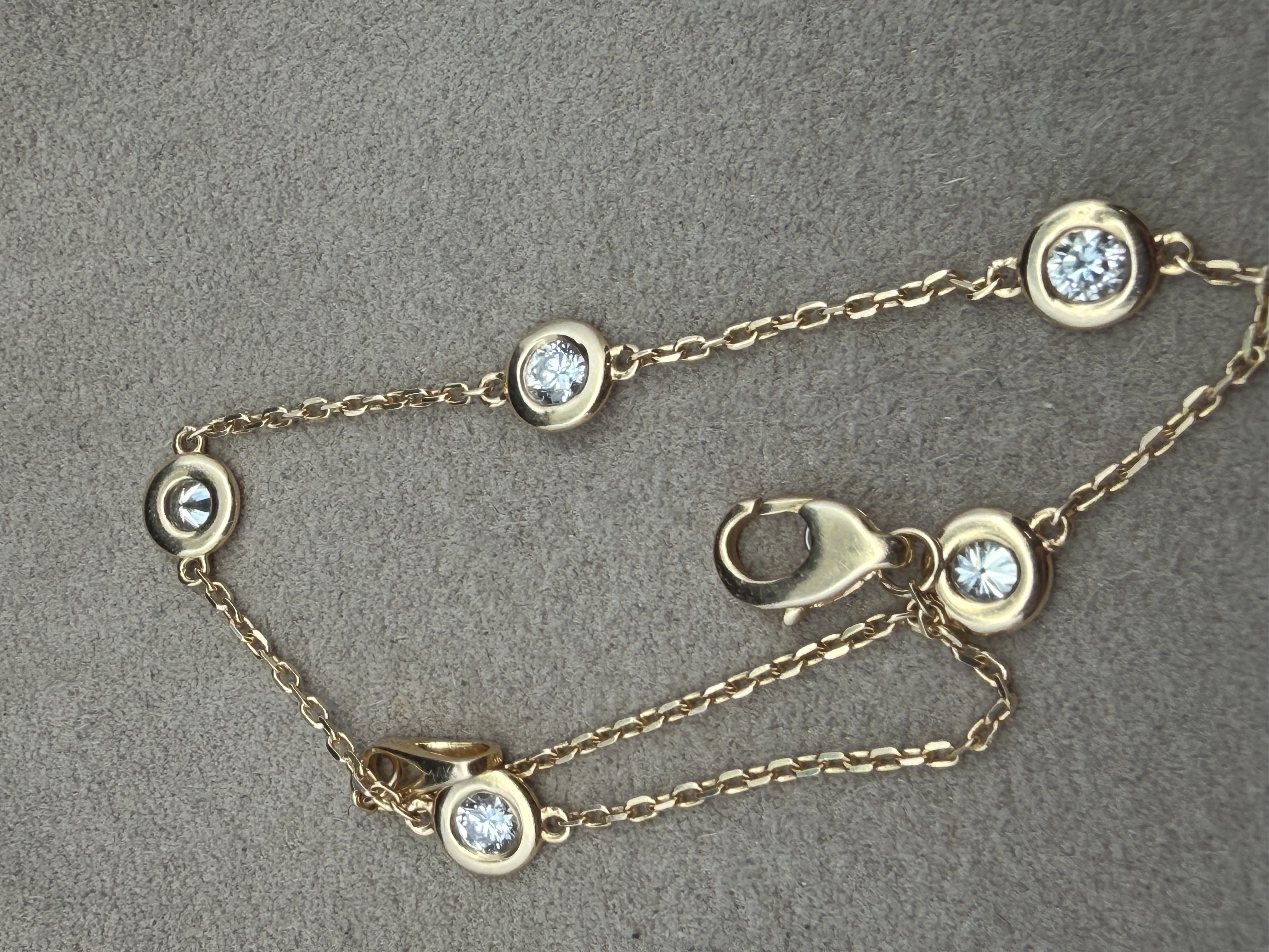 Lab Diamond by the Yard 14K Yellow Gold Bracelet