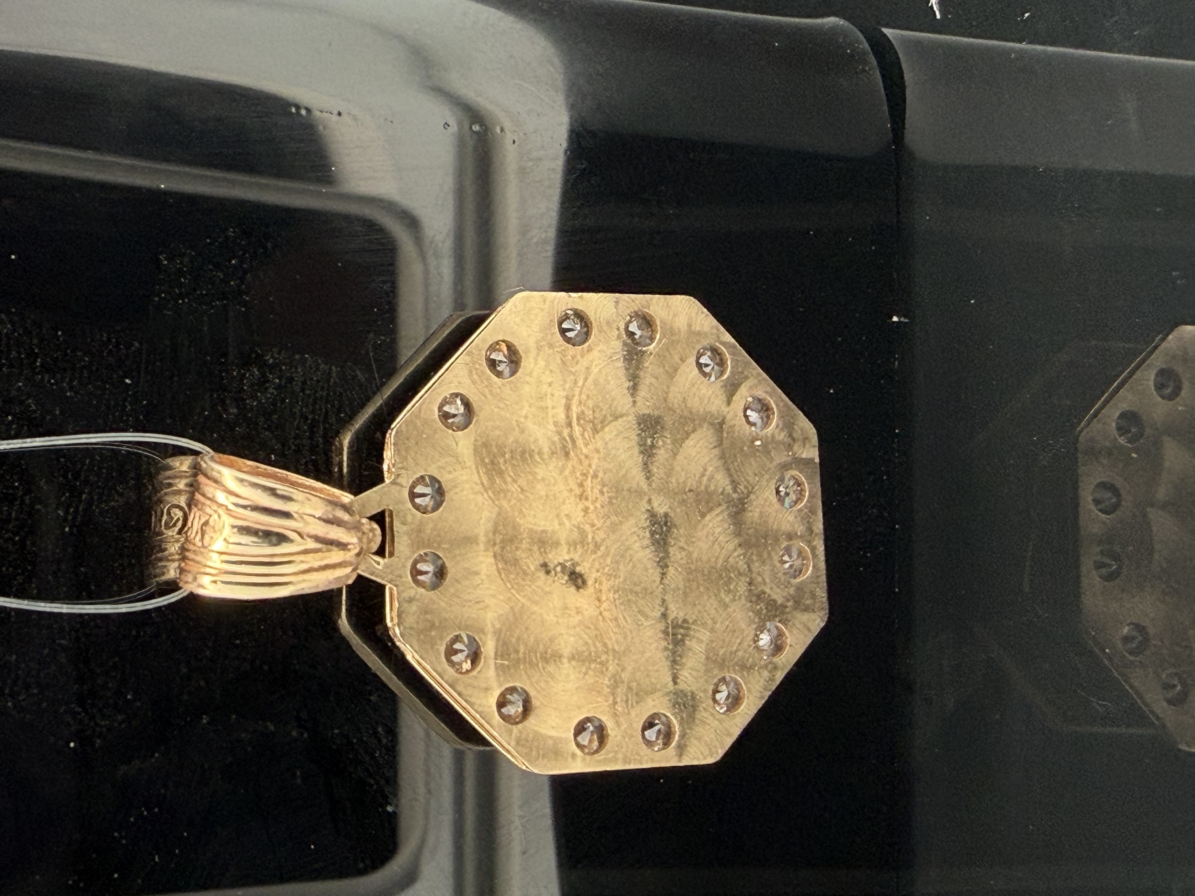 14K Gold Virgin Mary Pendant