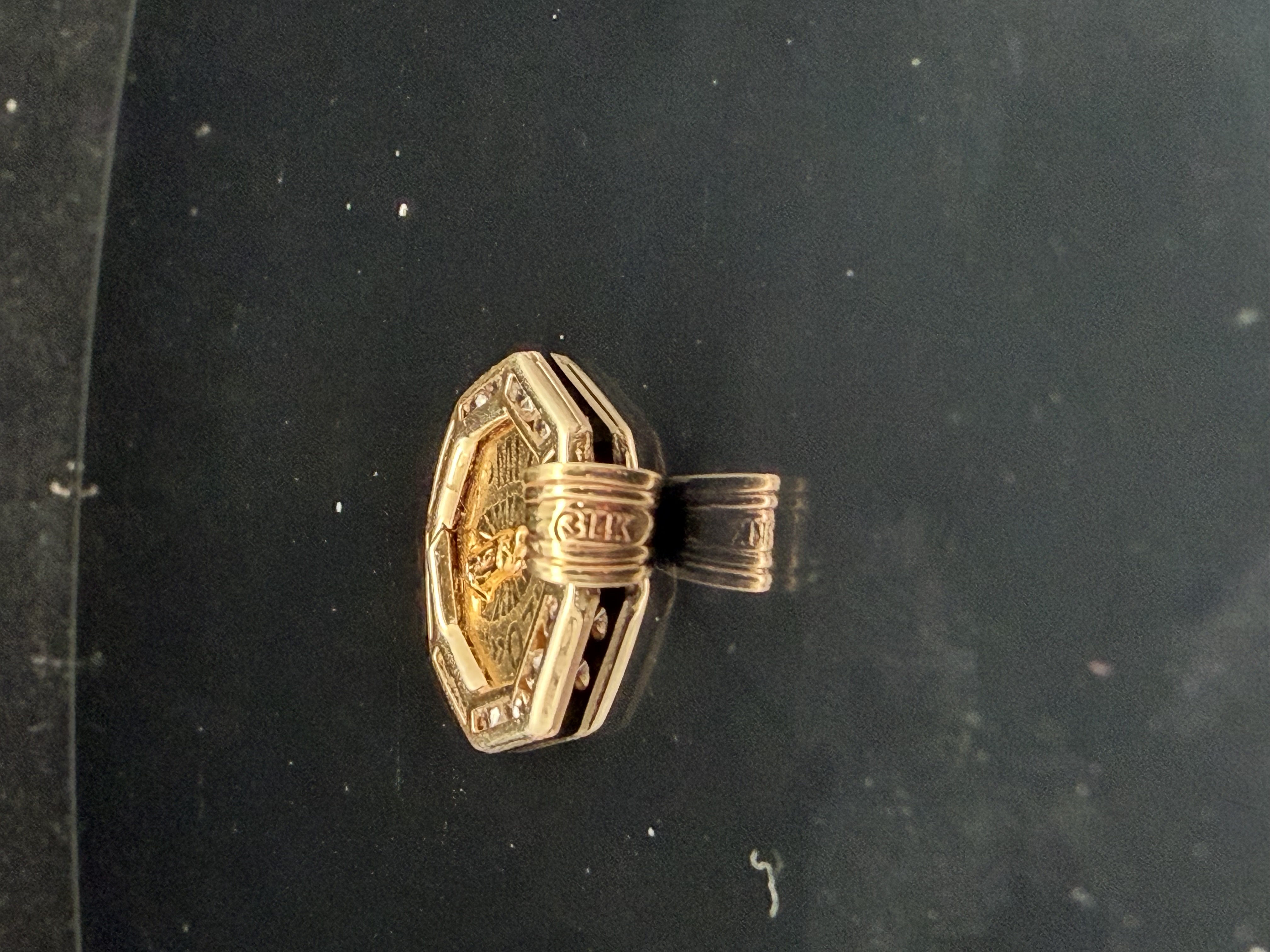 14K Gold Virgin Mary Pendant