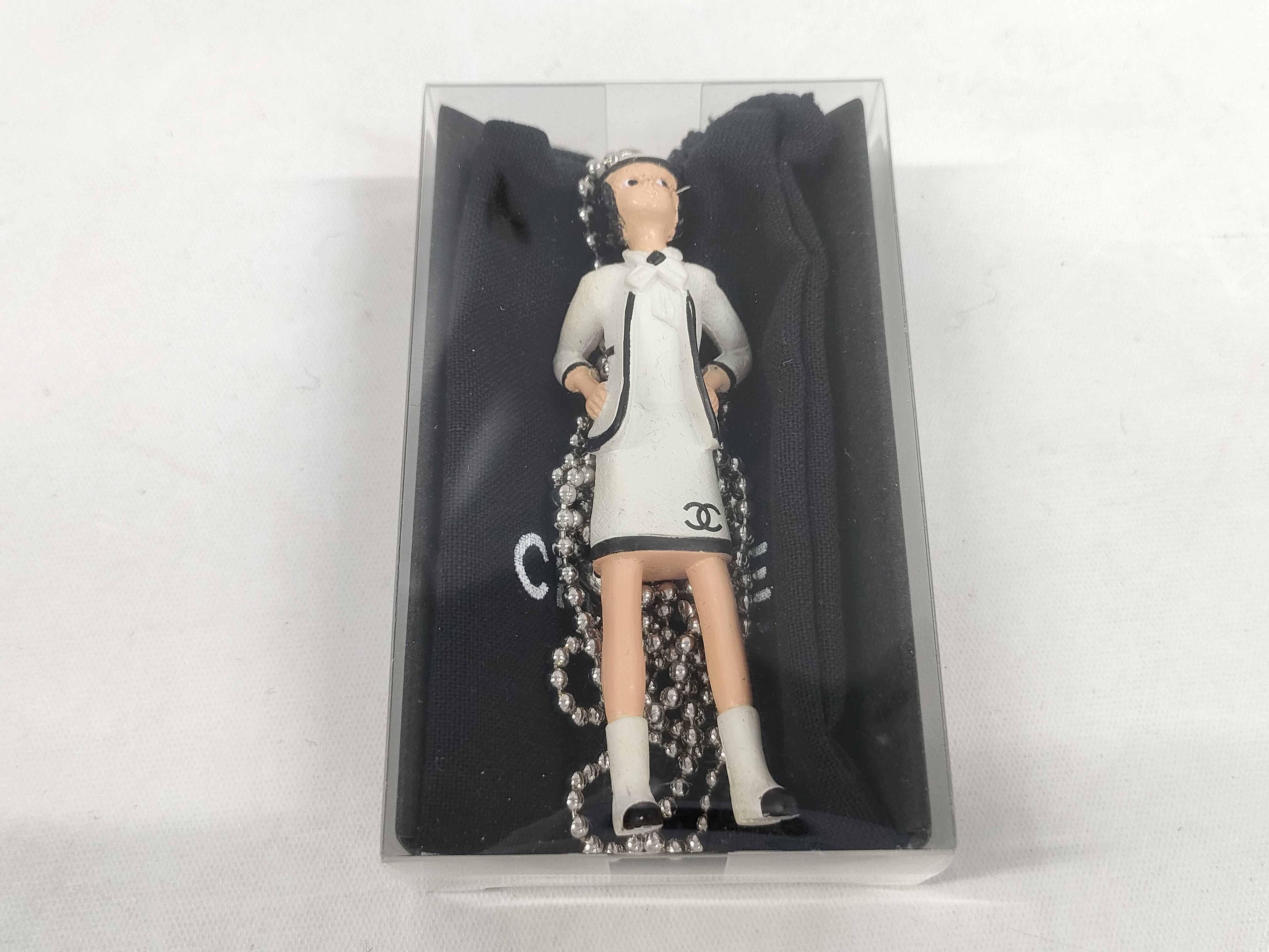 Chanel Coco Doll Figurine Pendant Necklace and Animation Booklet