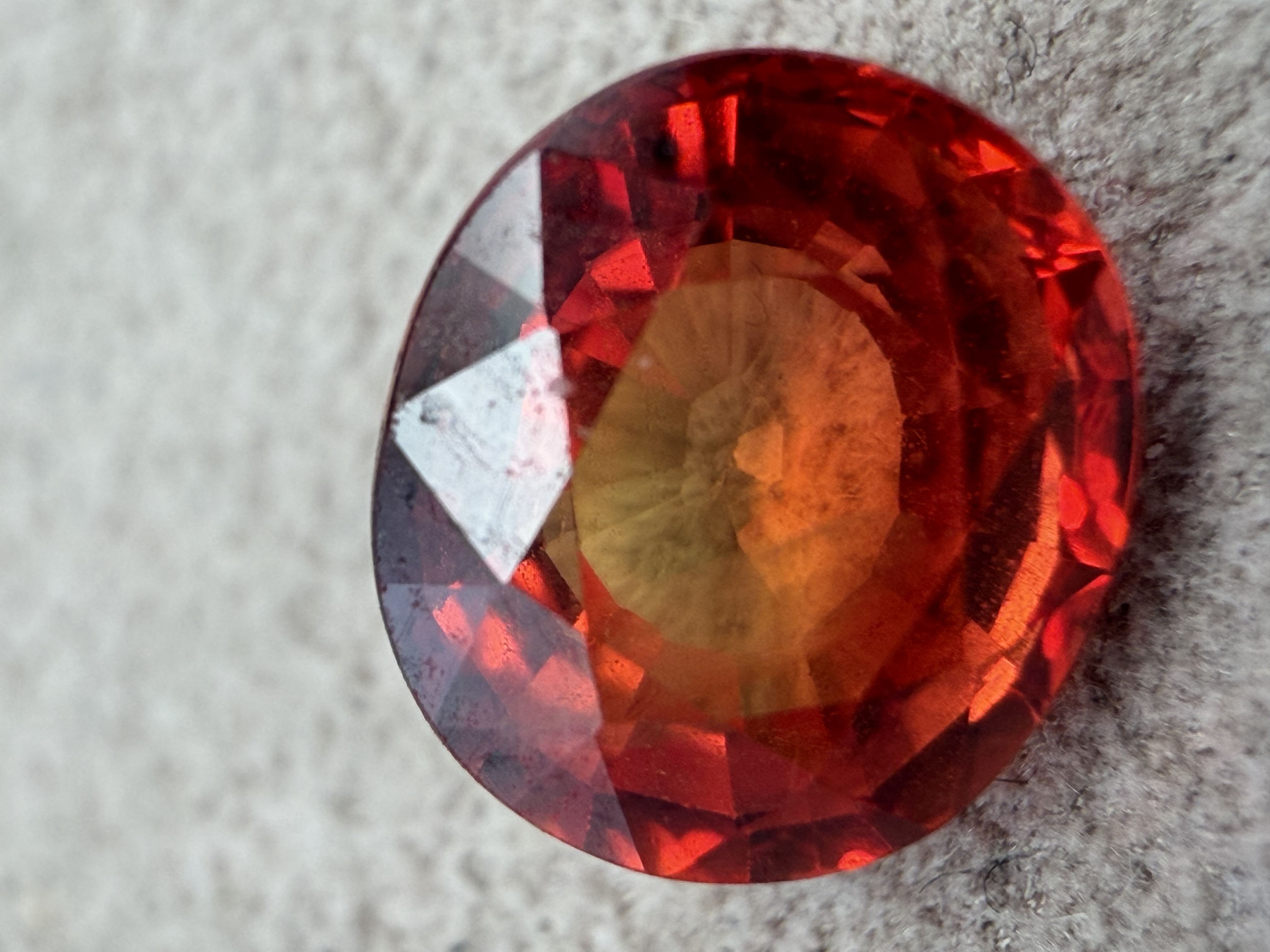 1.50 Carat Loose Certified Natural Orange Sapphire