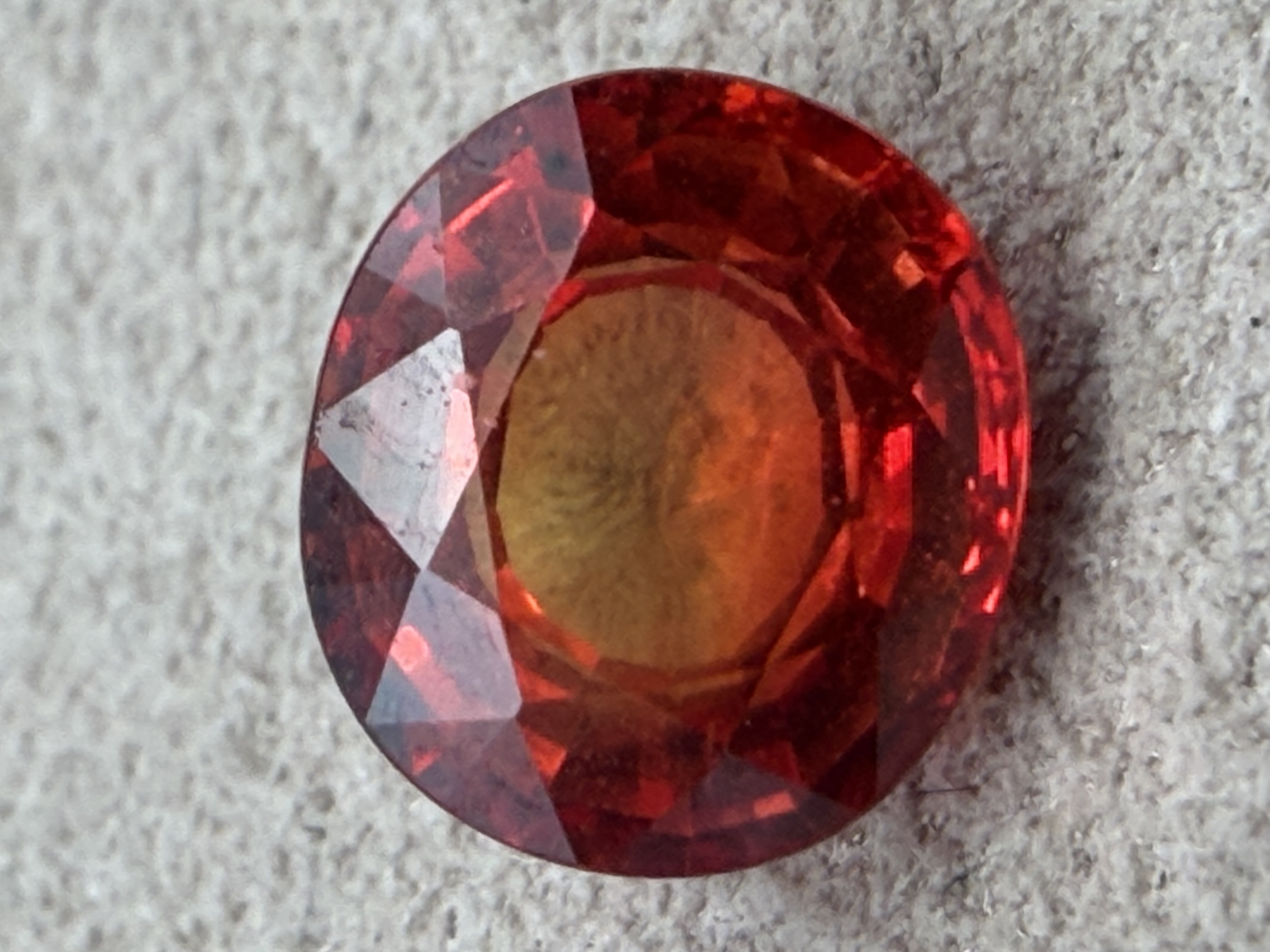 1.50 Carat Loose Certified Natural Orange Sapphire