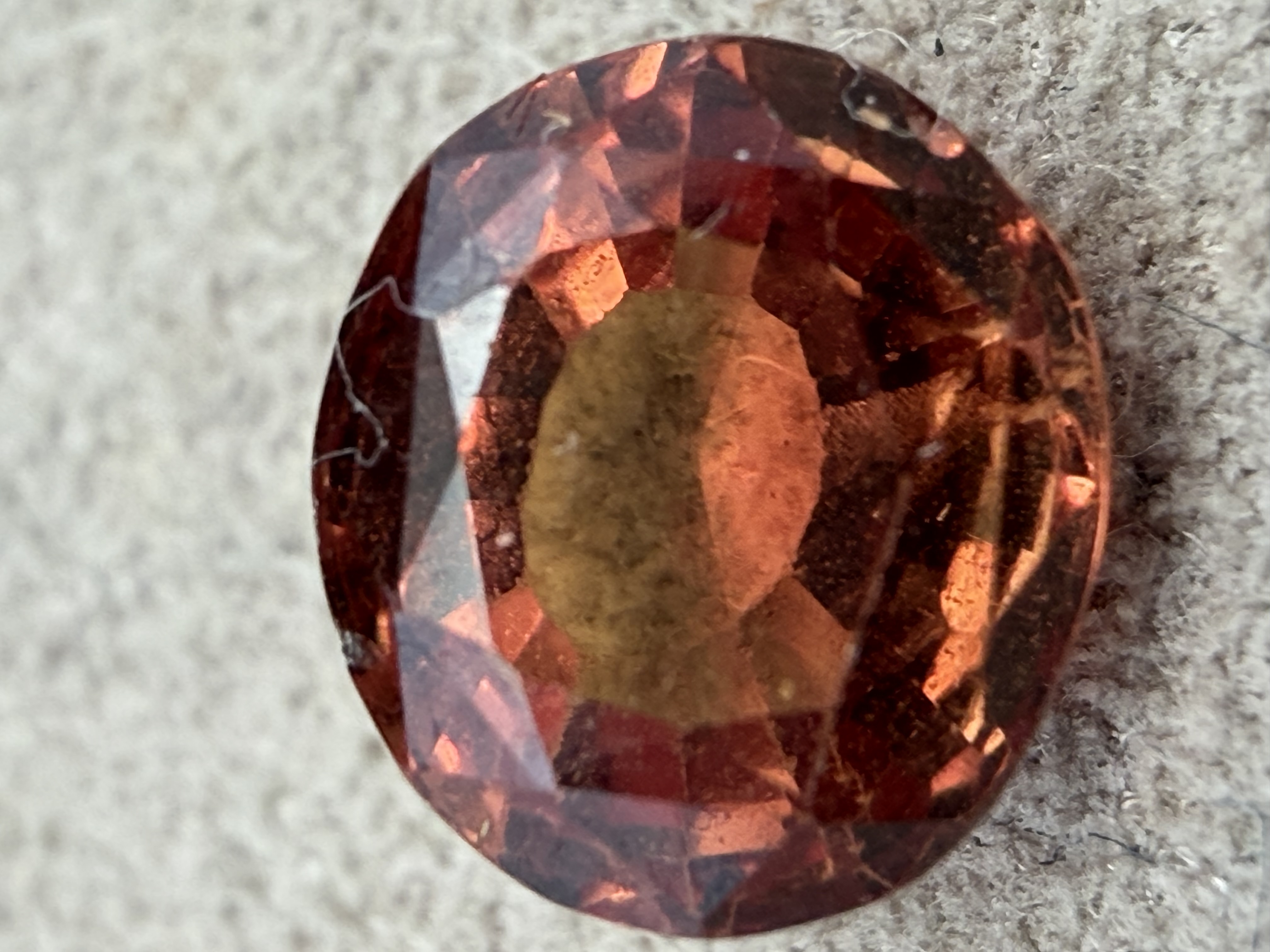 1.54 Carat Natural Certified Orange Sapphire