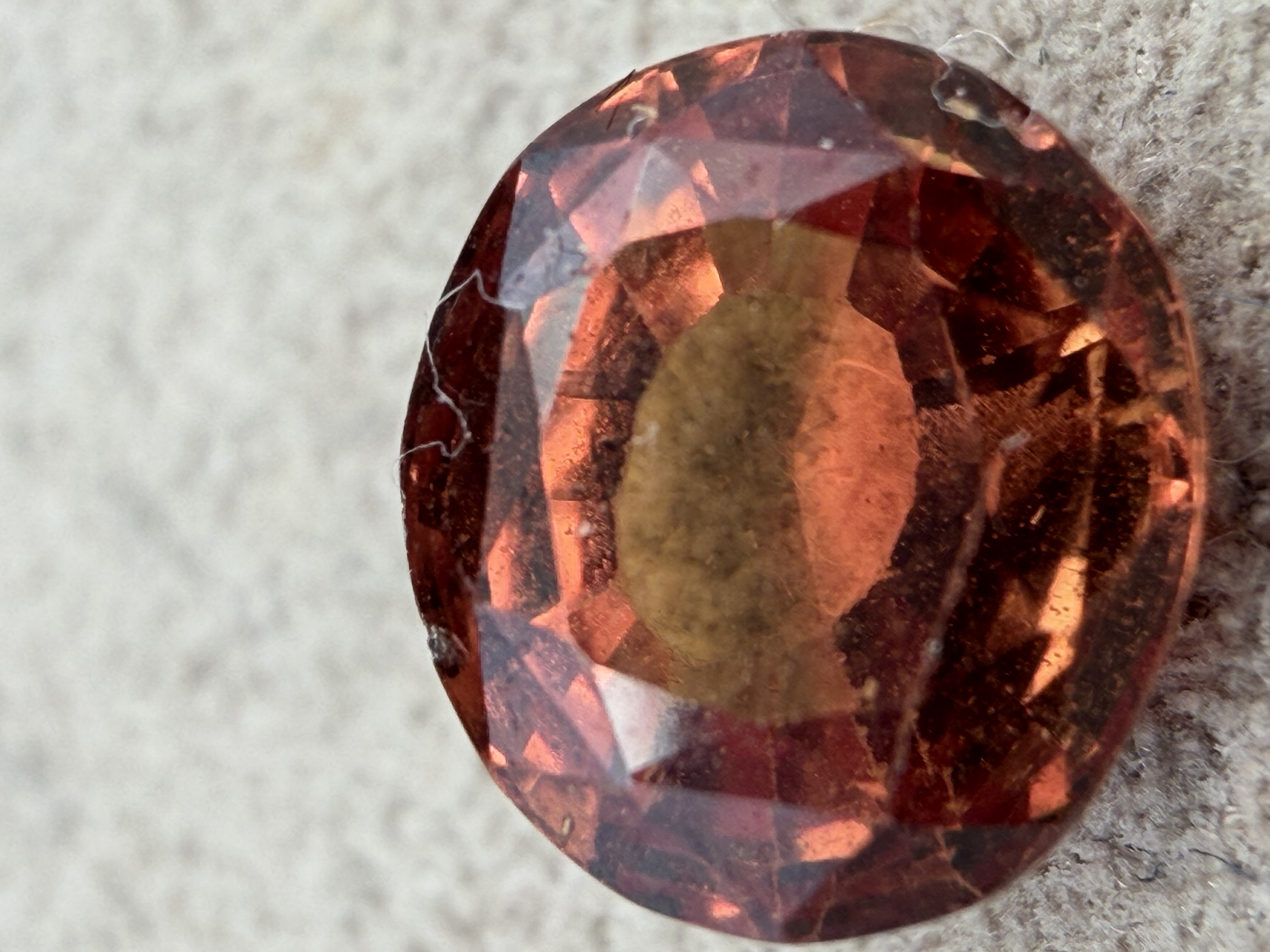 1.54 Carat Natural Certified Orange Sapphire