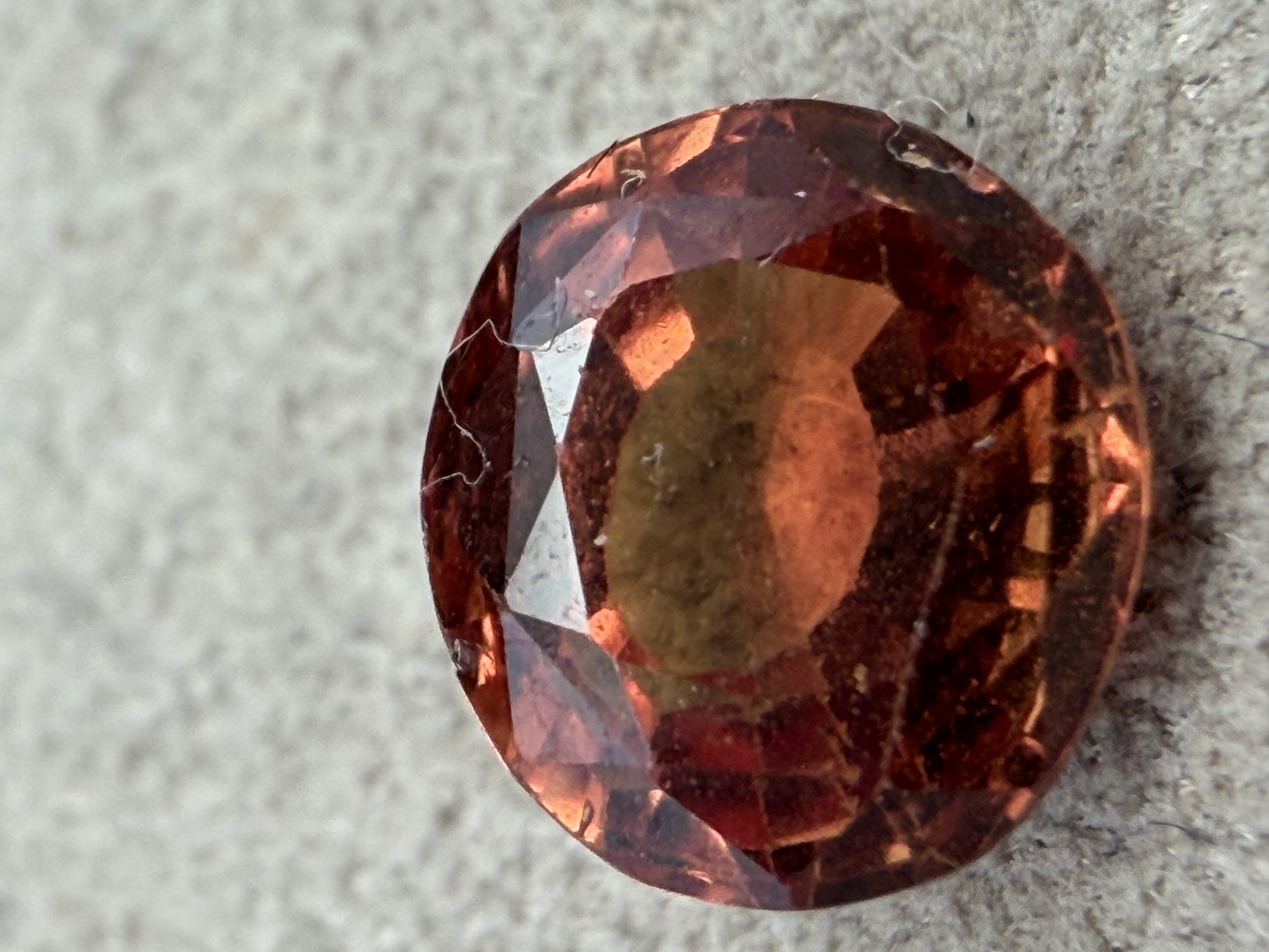 1.54 Carat Natural Certified Orange Sapphire