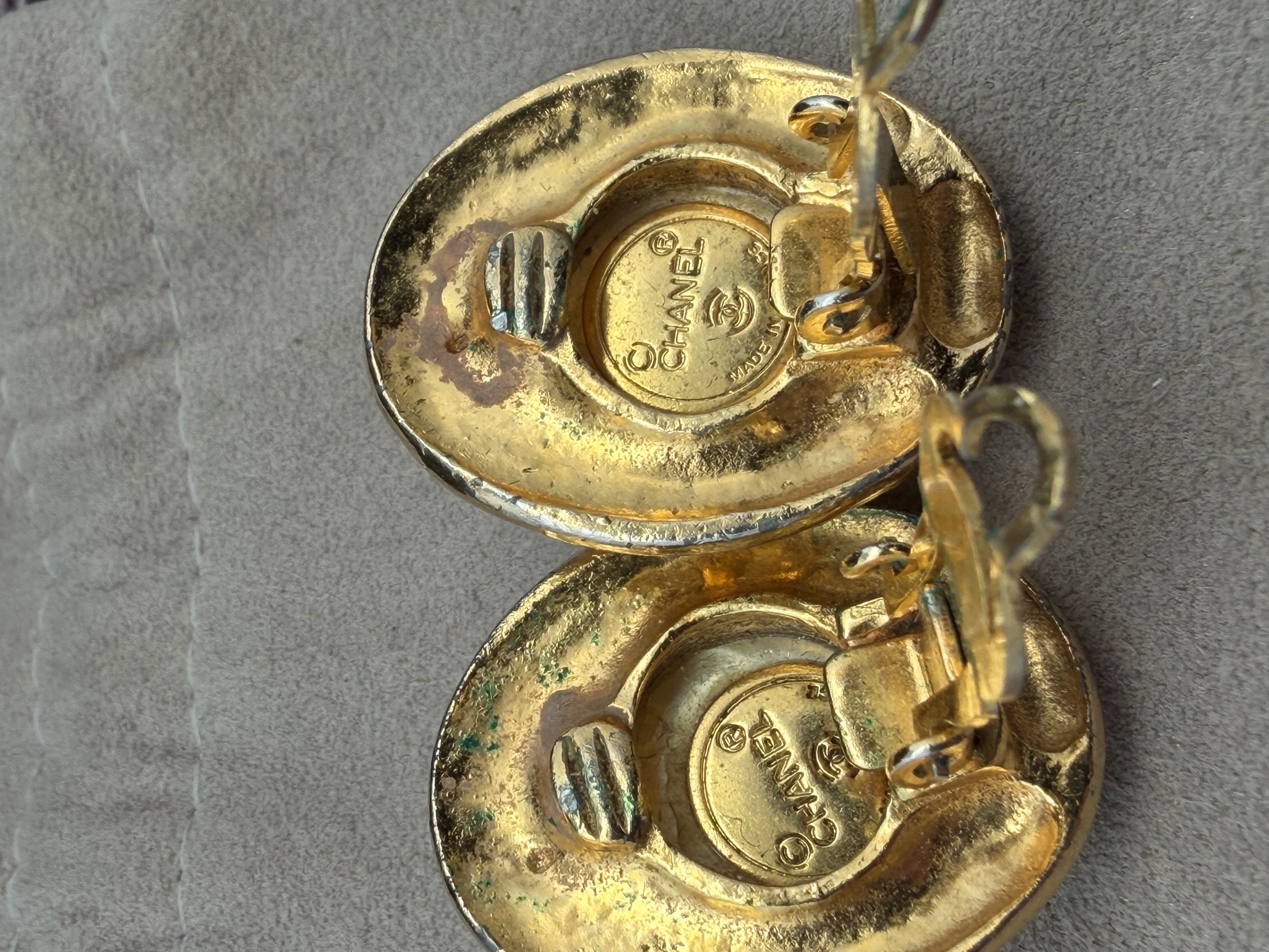 Chanel Pearl and Rhinestone Earrings
