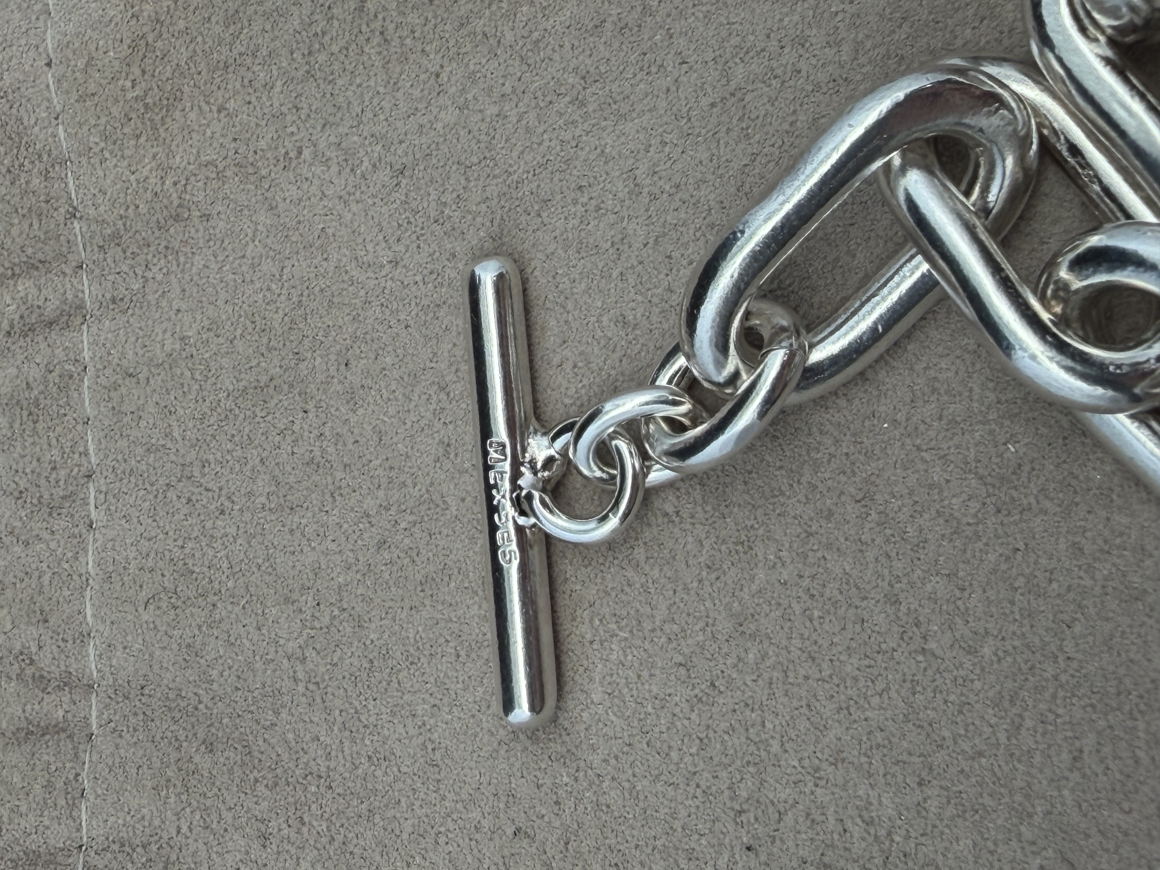 Large Heavy Paper Clip Link Sterling Silver Bracelet