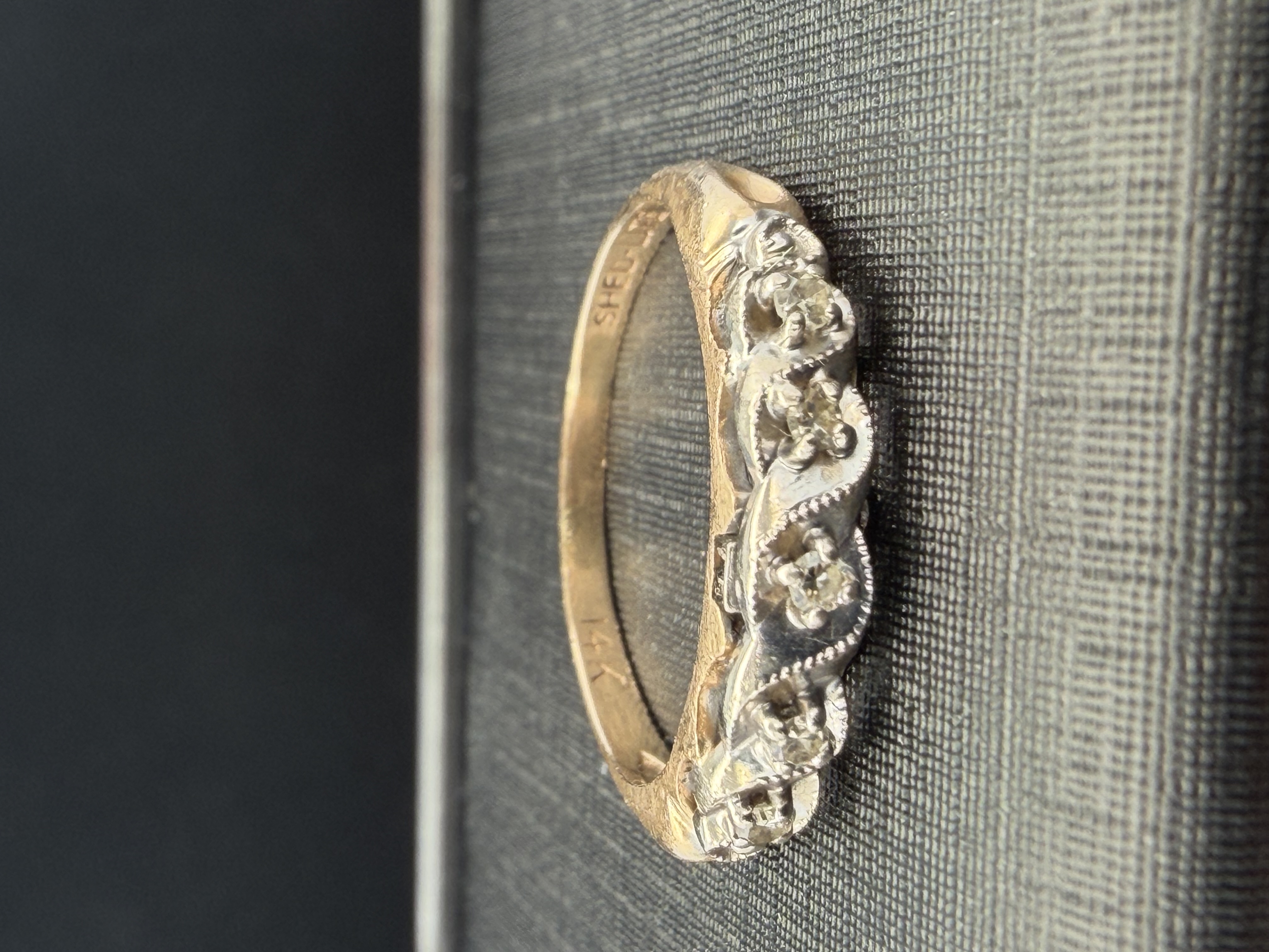 Estate 14K Yellow Gold Diamond Ring