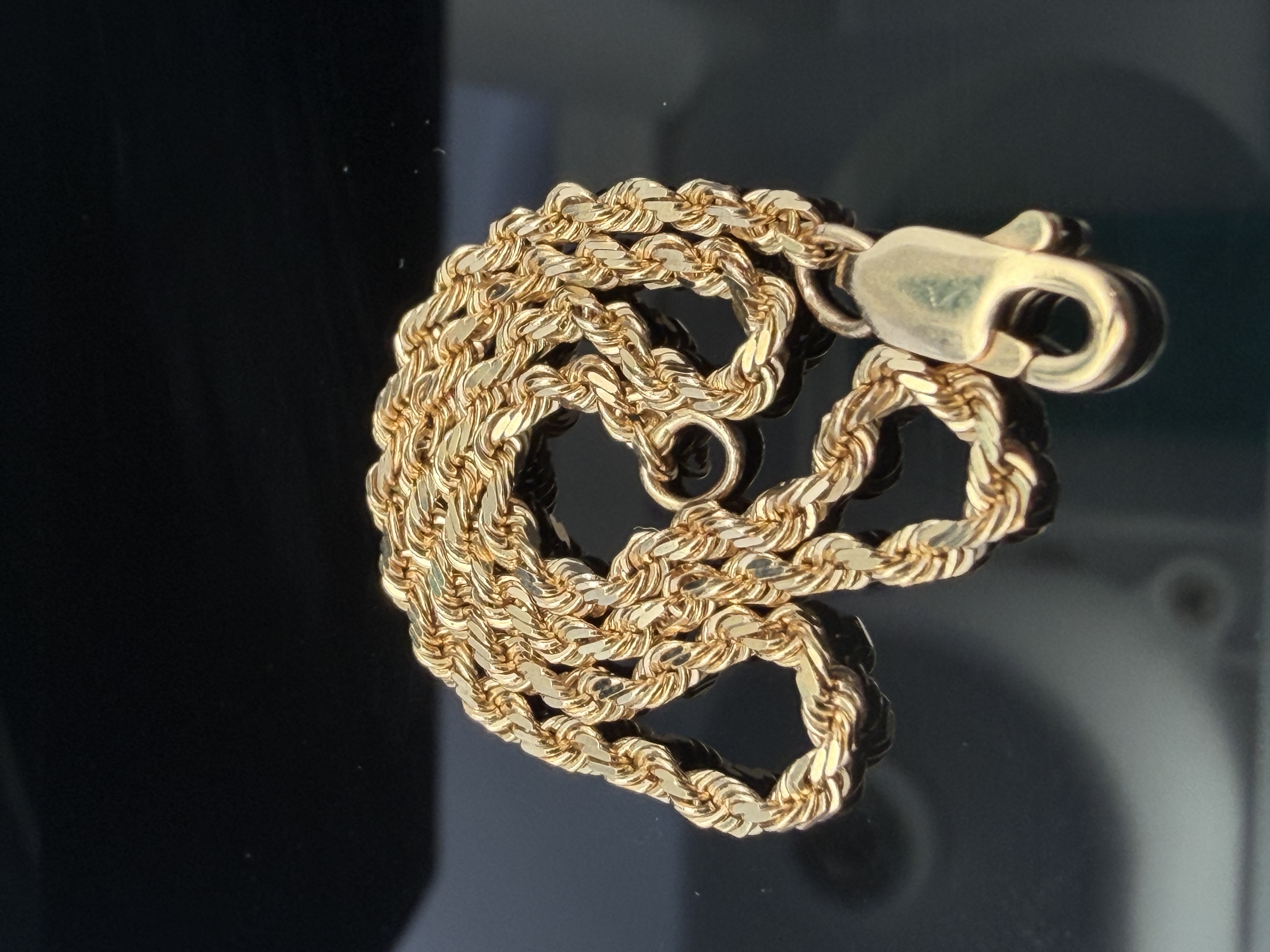 14K Yellow Gold Rope Bracelet