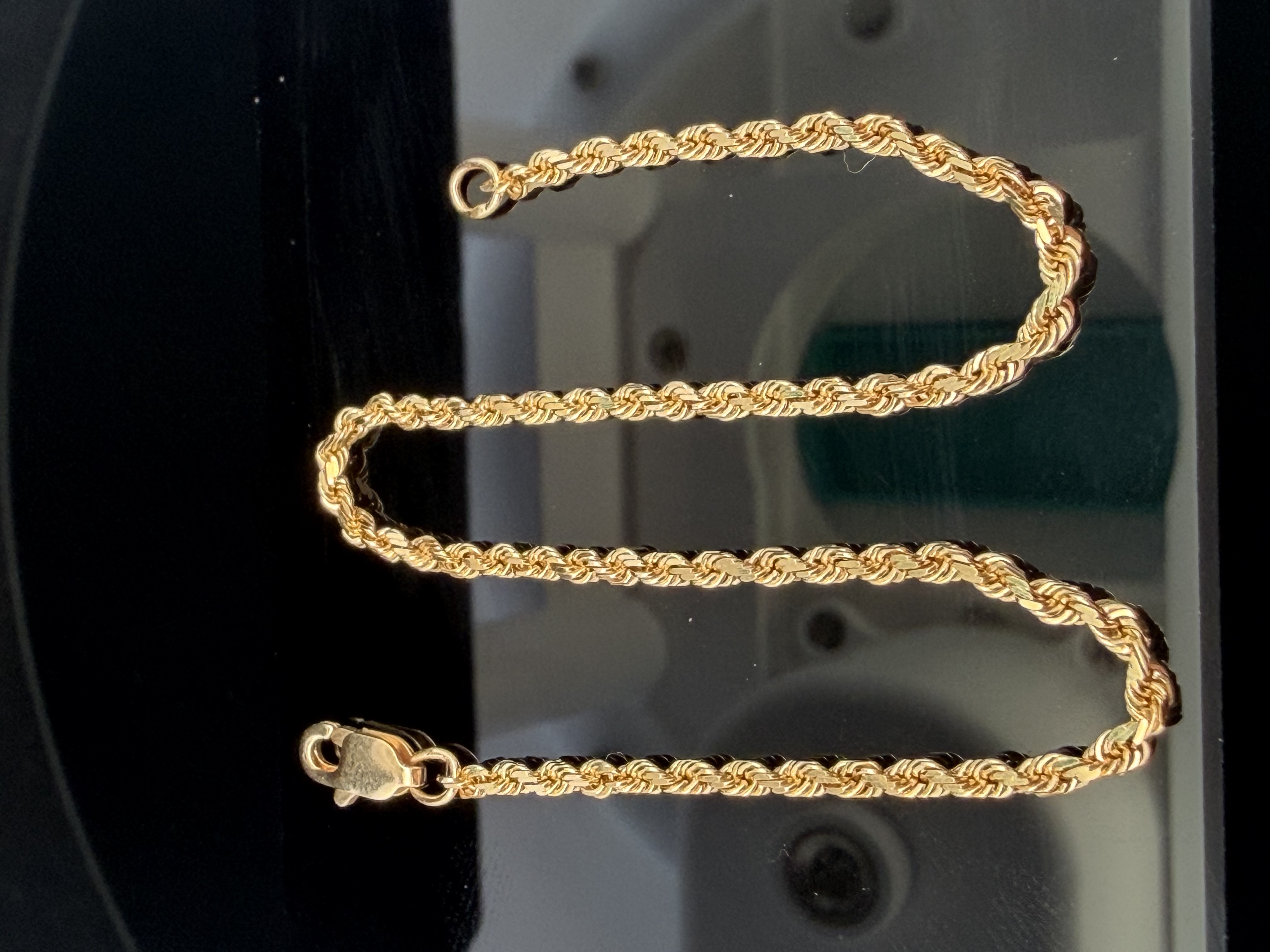 14K Yellow Gold Rope Bracelet