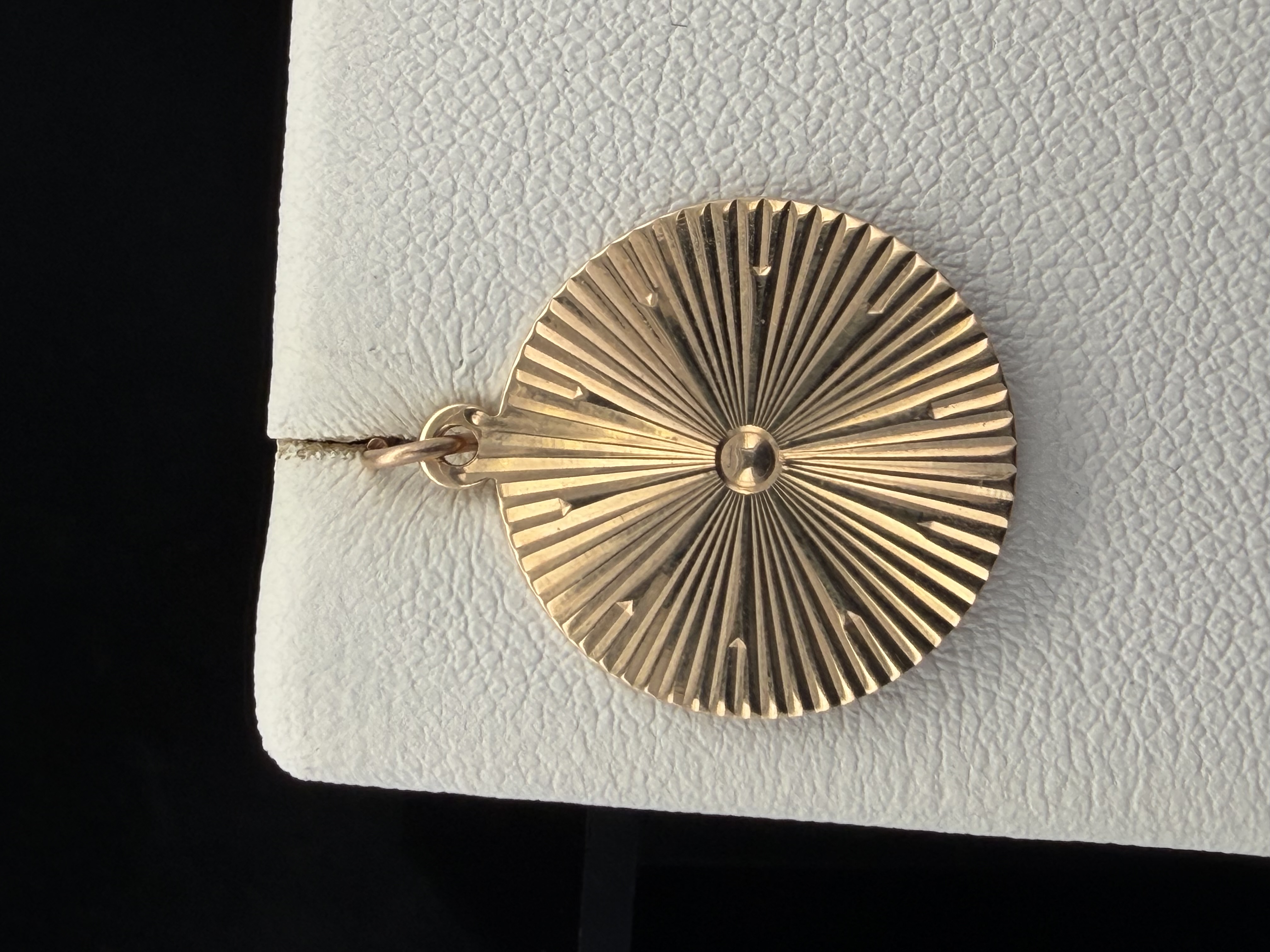 14K Sunburst Pendant