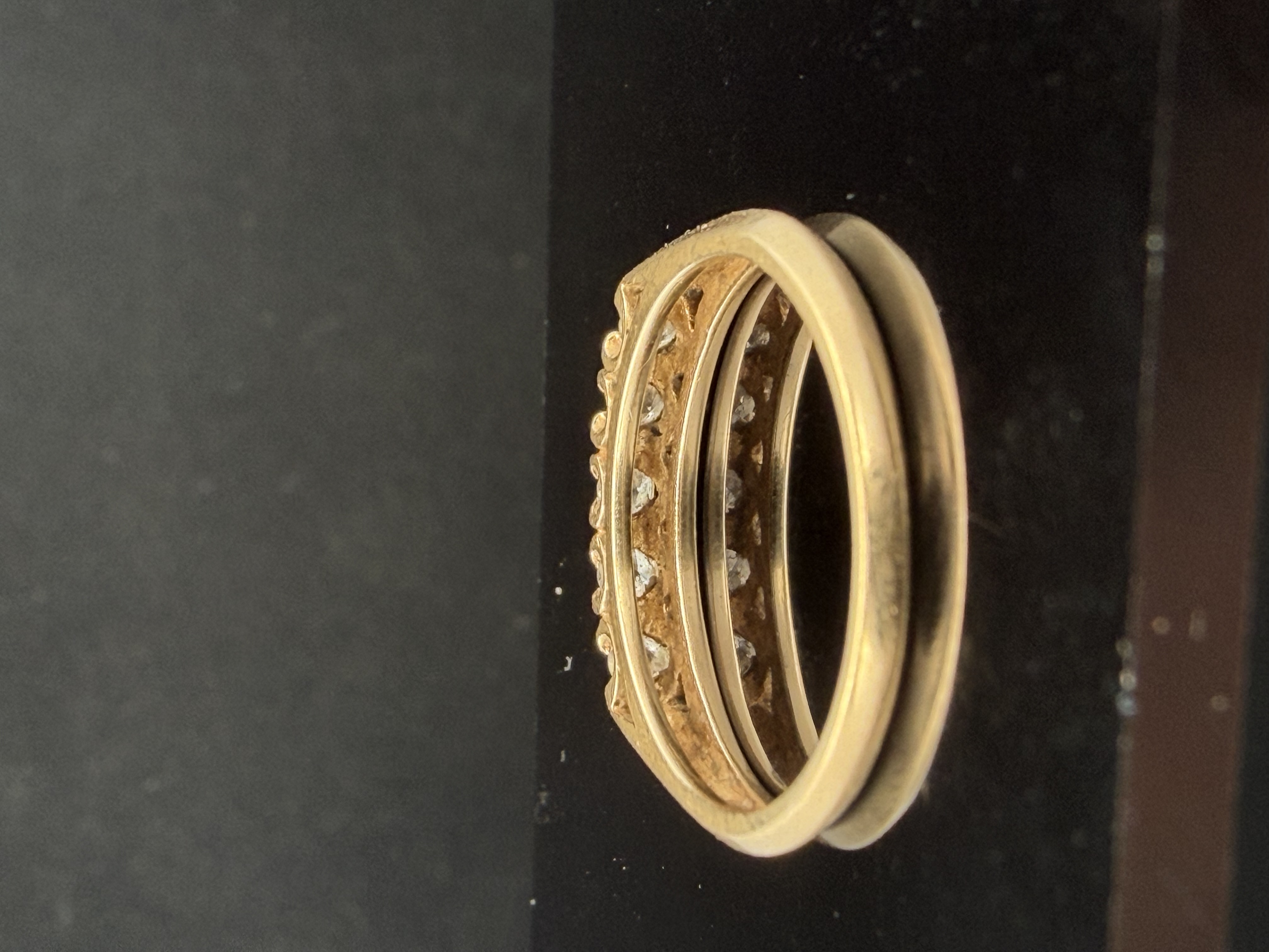 14K Yellow Gold Diamond Ring