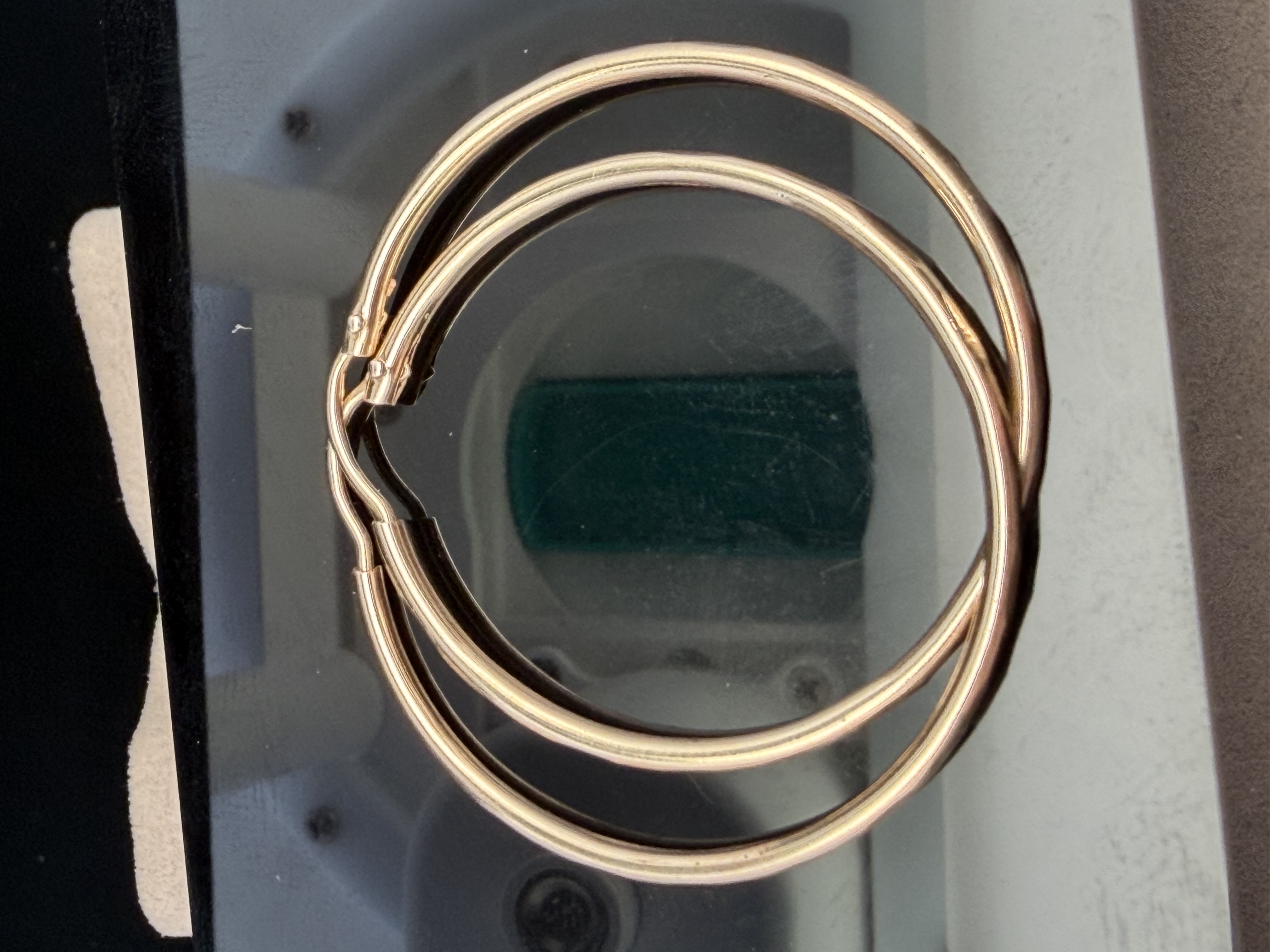 14K Yellow Gold Hoop Earrings