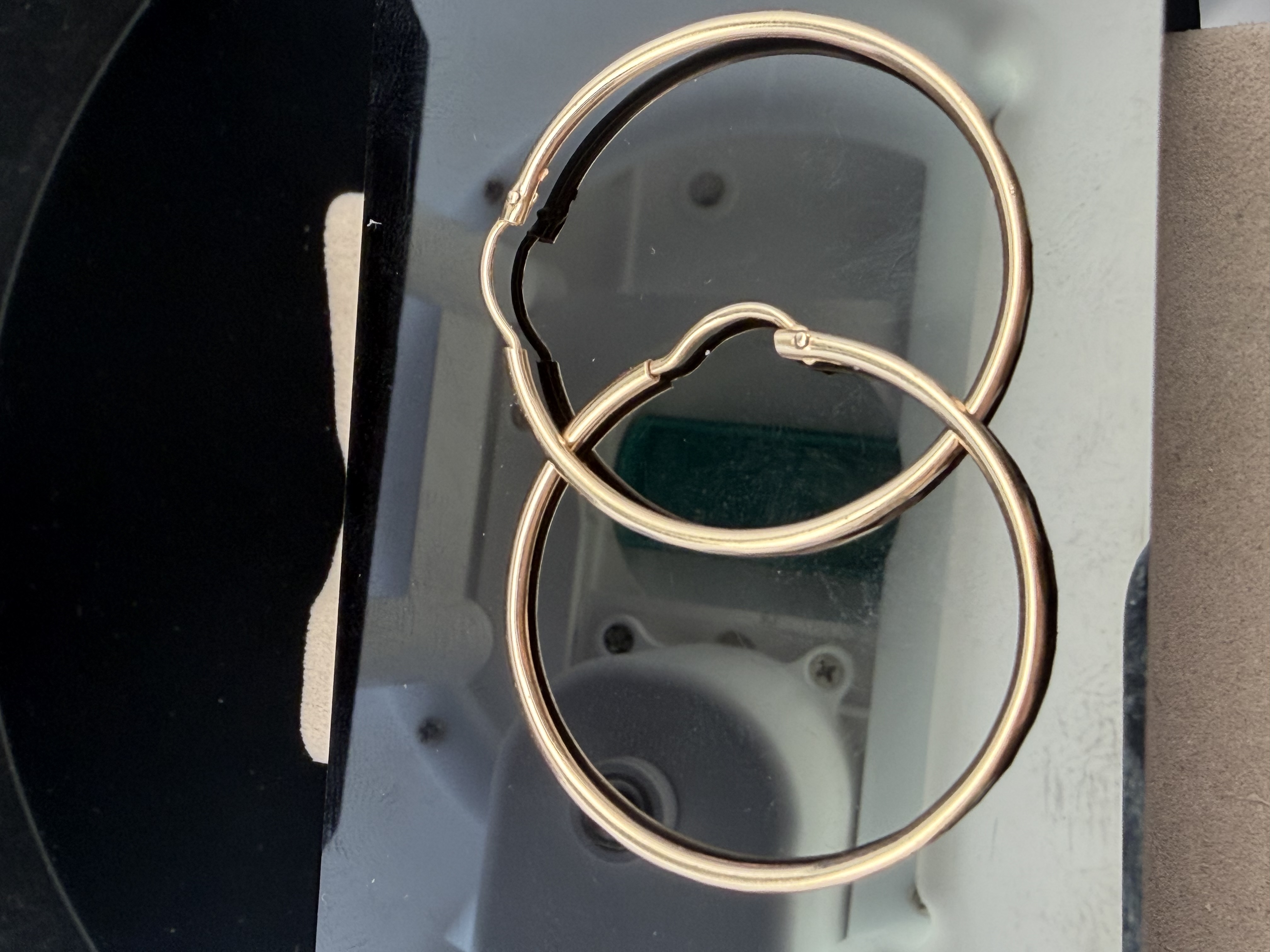 14K Yellow Gold Hoop Earrings
