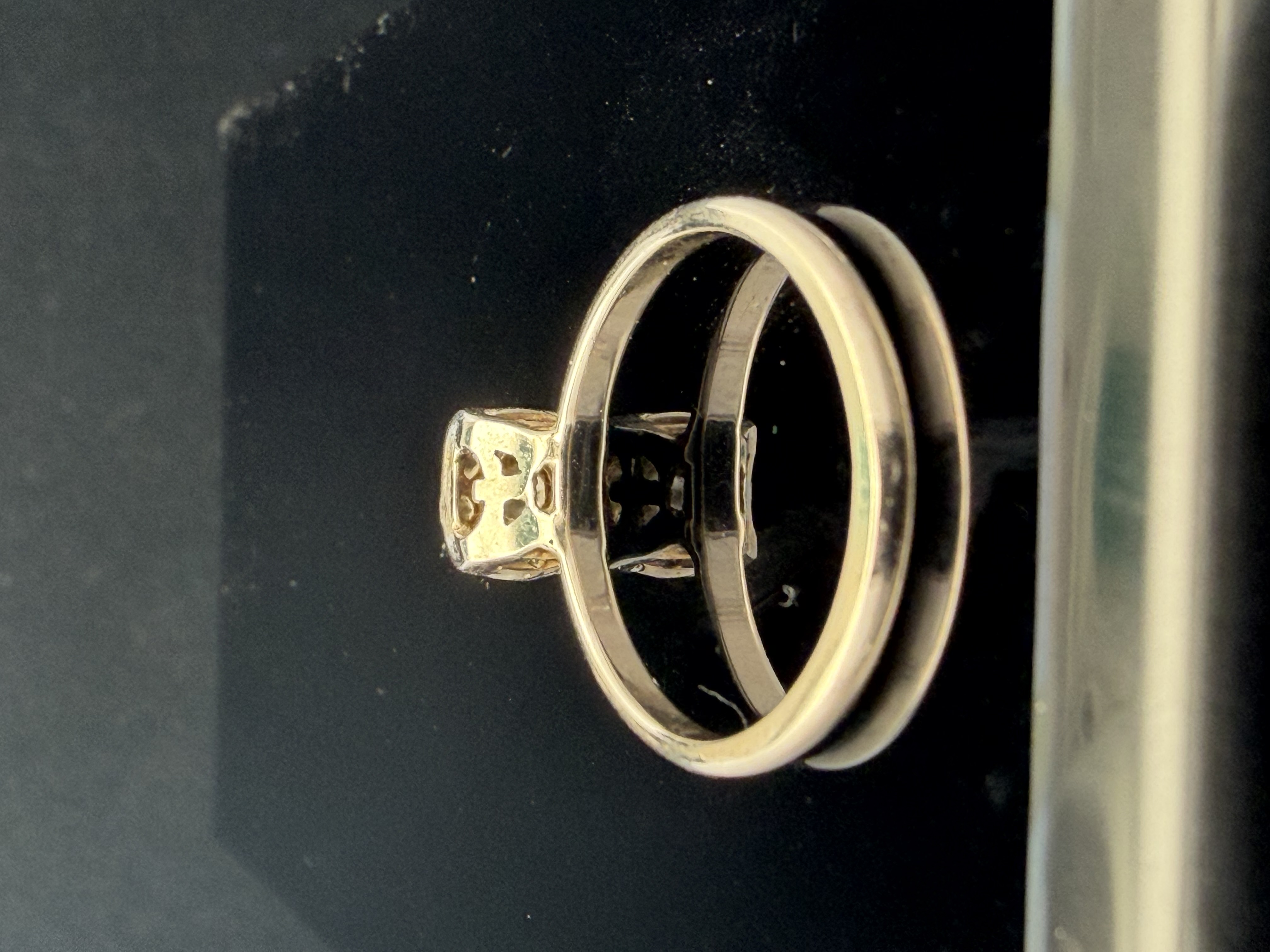 14K White Gold Natural Diamond Ring