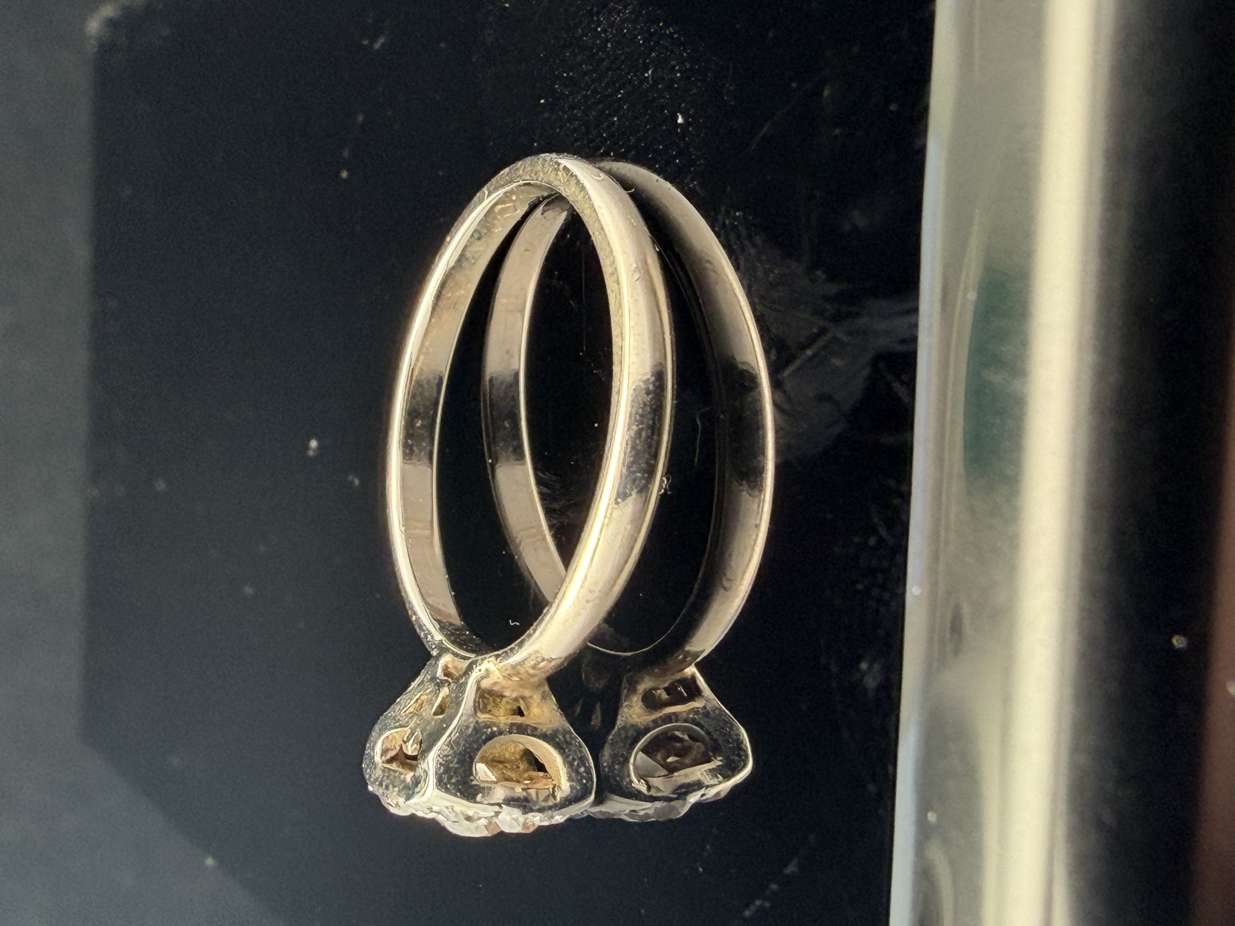 14K White Gold Natural Diamond Ring