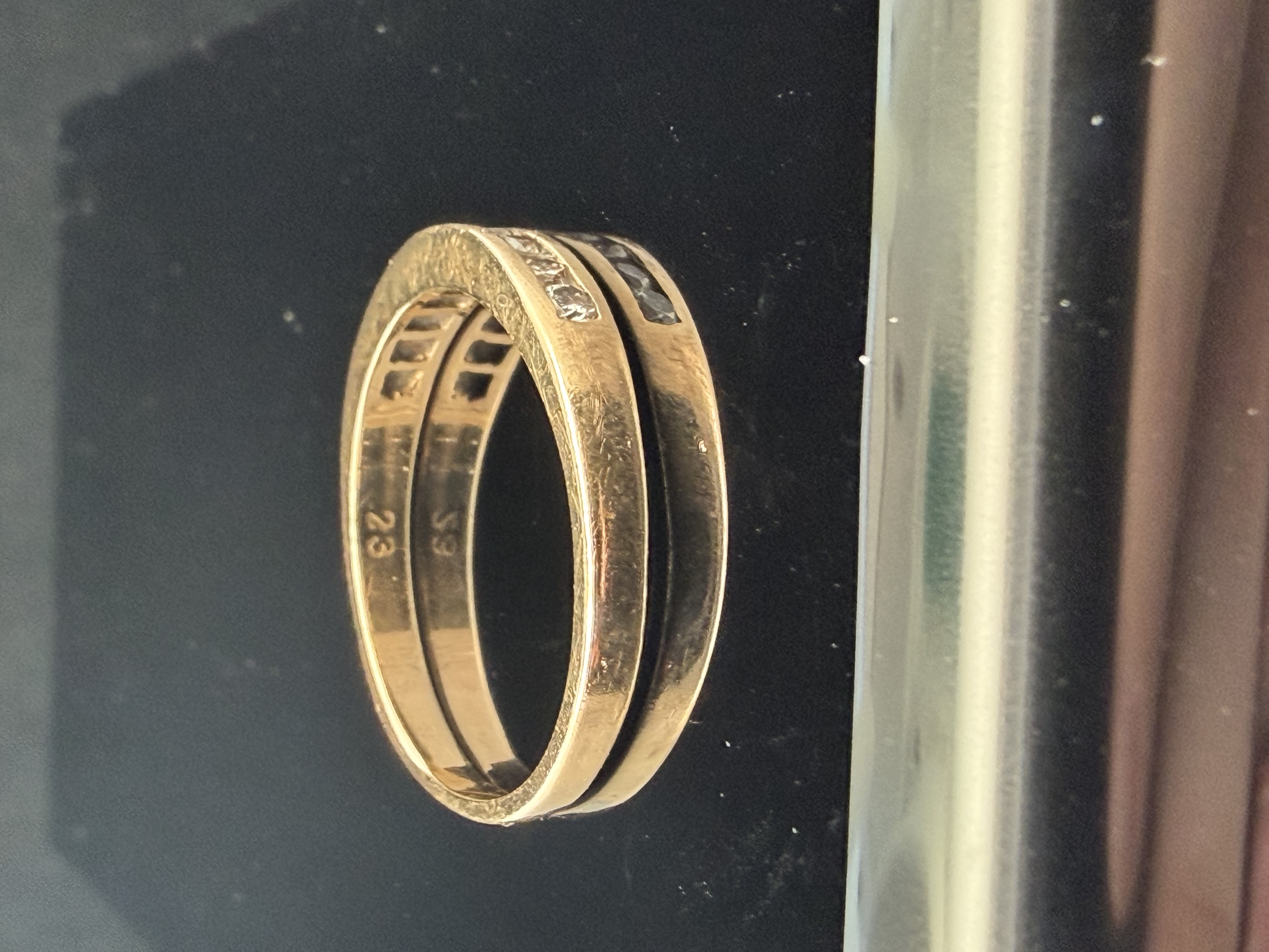 14K Yellow Gold Diamond Band Ring
