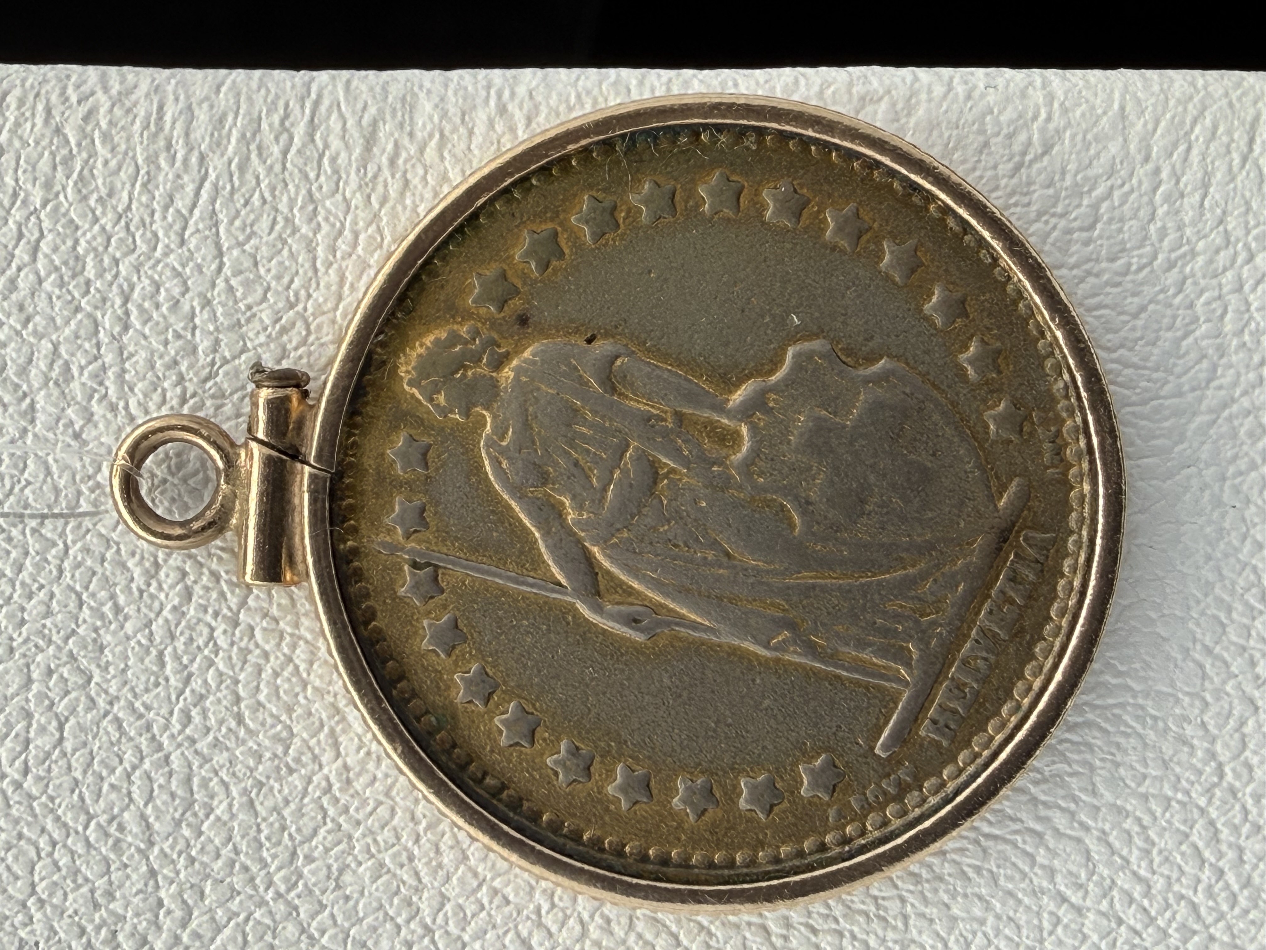 10K Gold Coin Pendant
