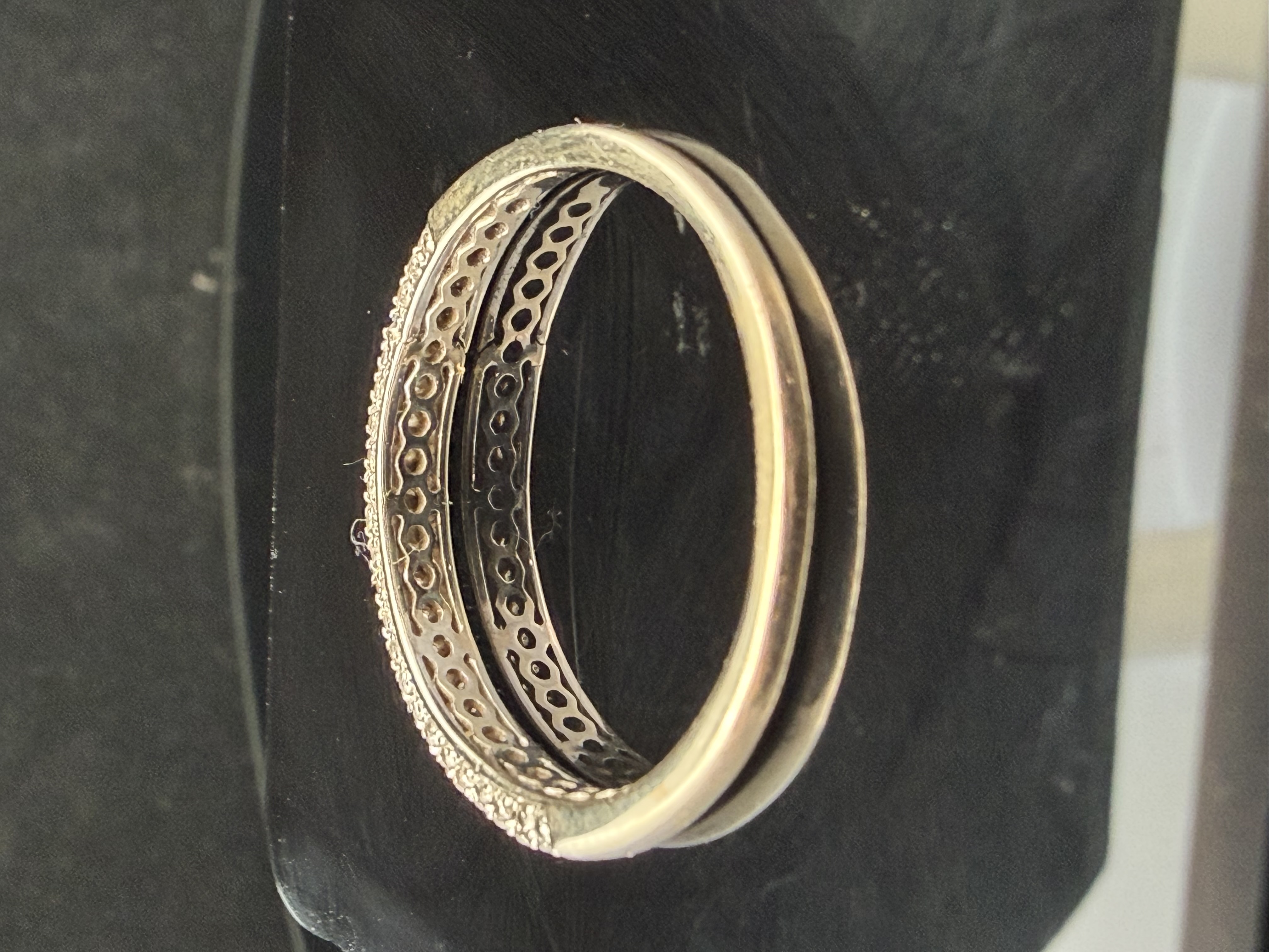 14K White Gold Diamond Ring