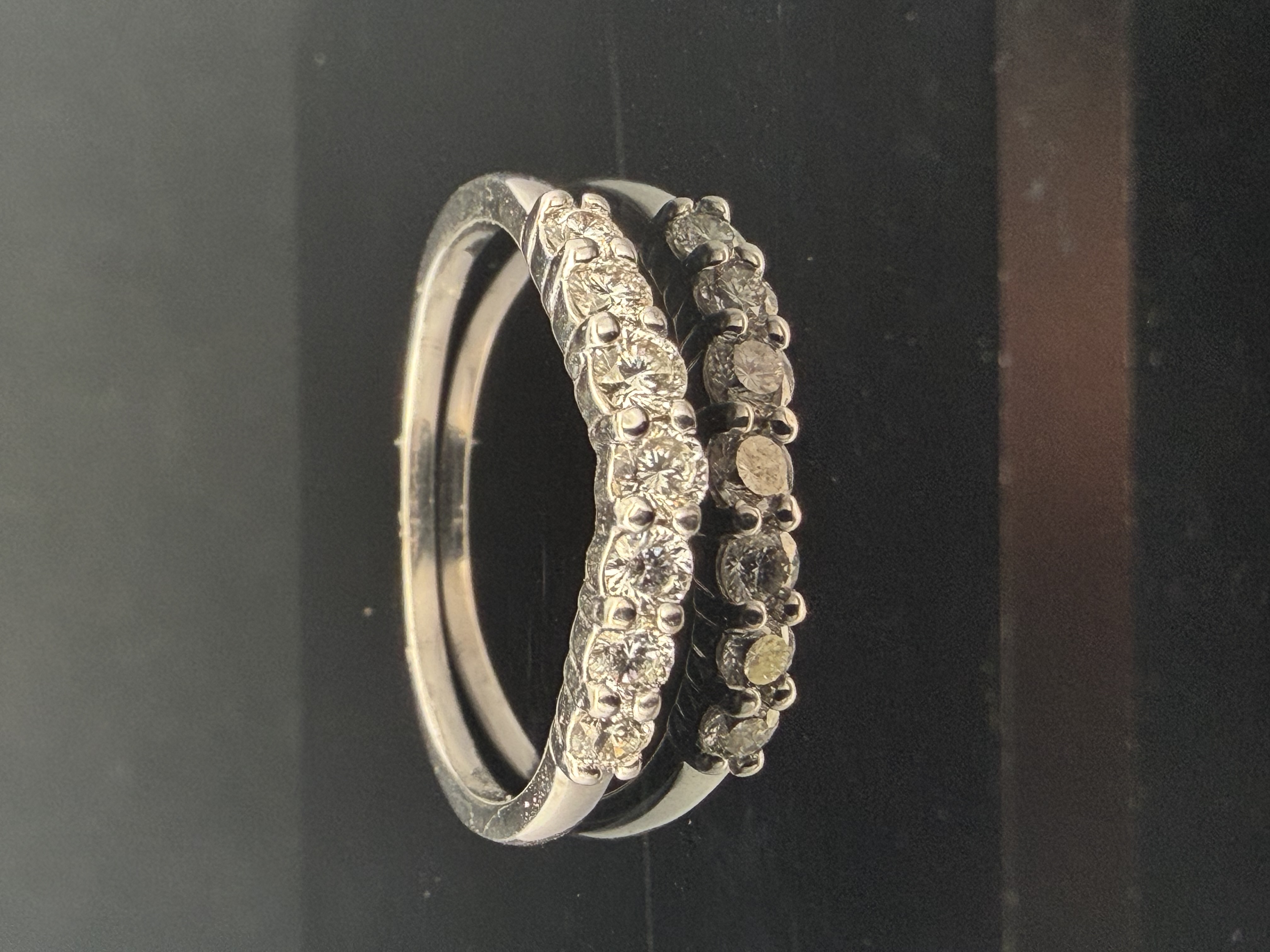 14K White Gold Diamond Ring