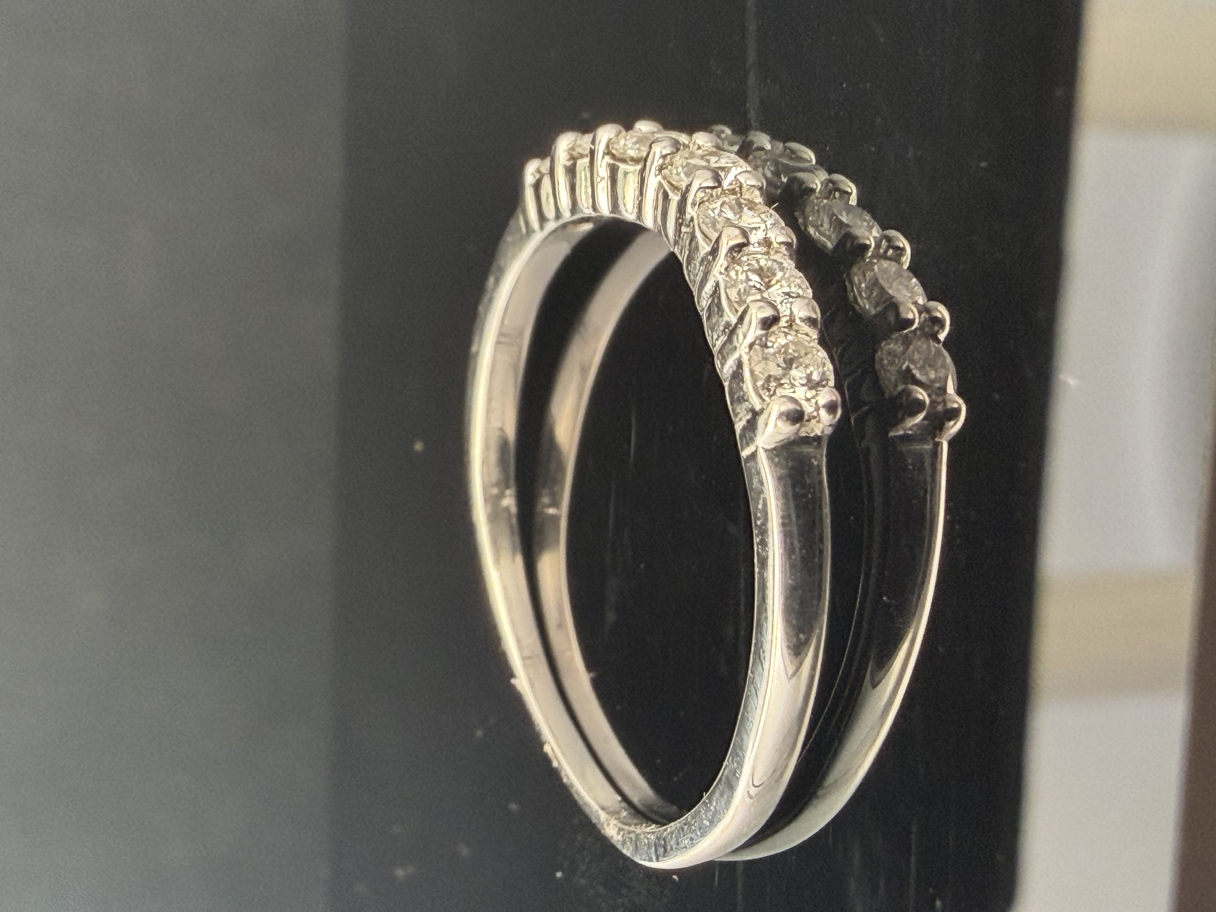14K White Gold Diamond Ring