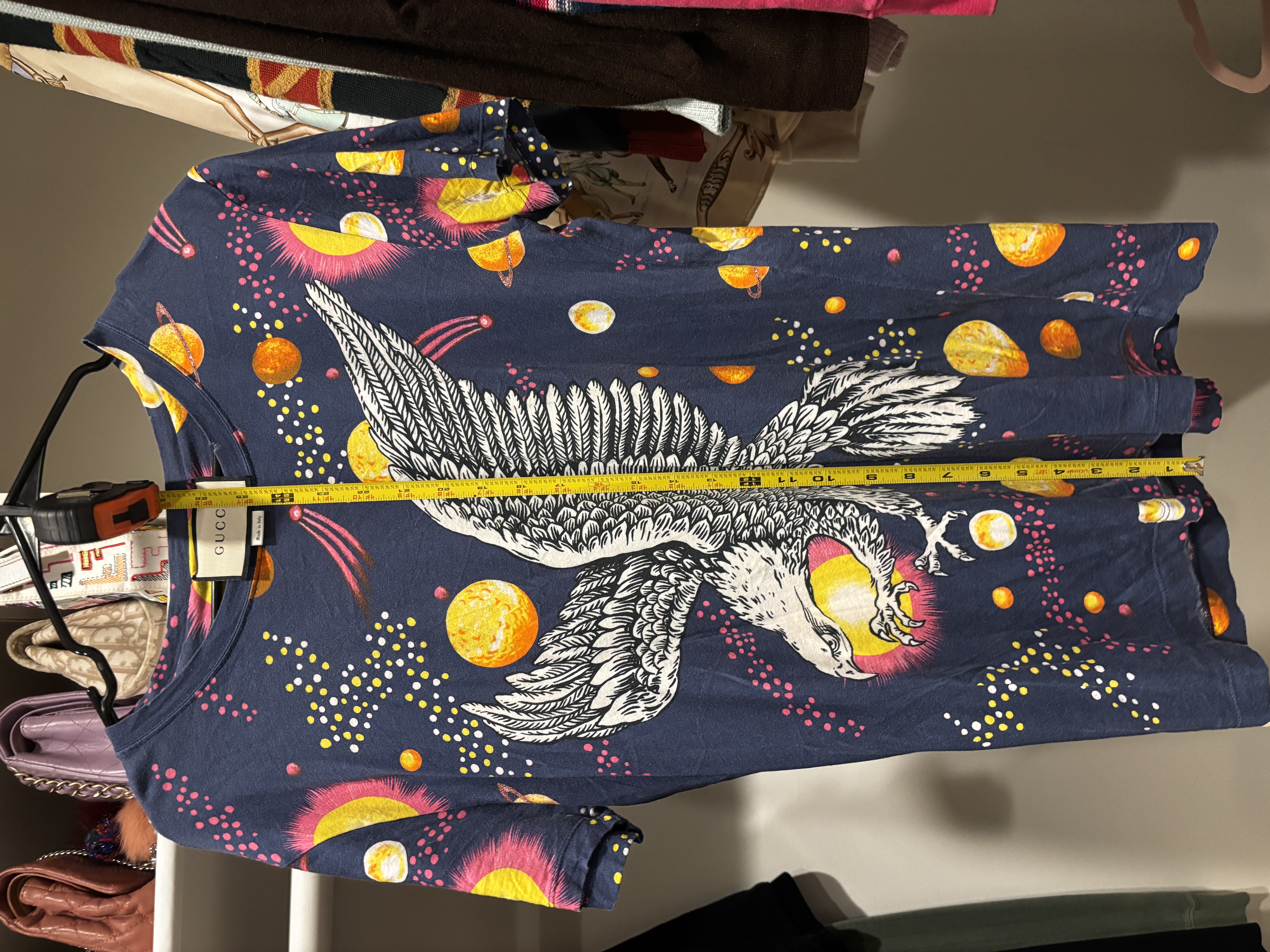 Gucci Space Eagle Printed Cotton T-Shirt