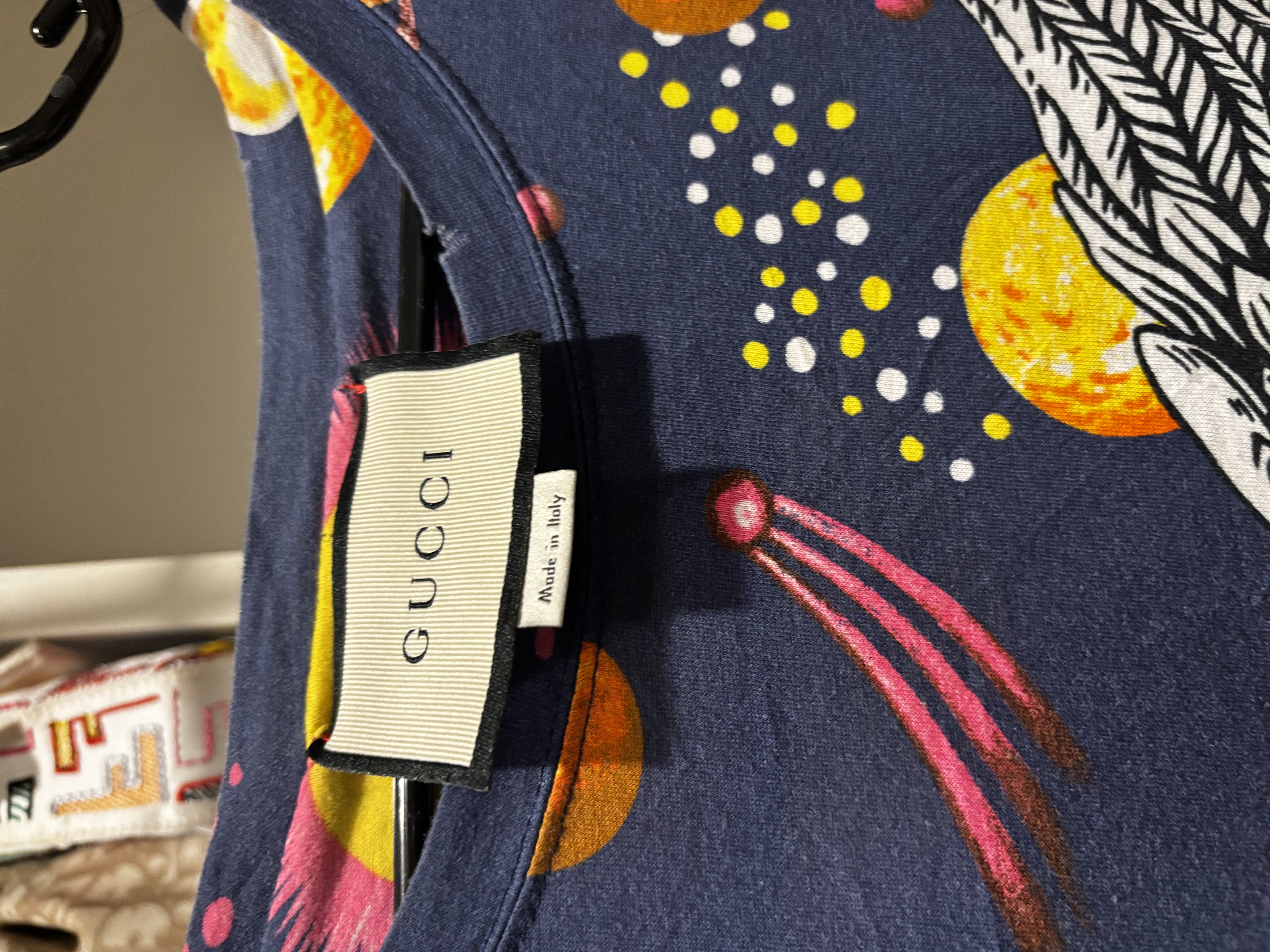 Gucci Space Eagle Printed Cotton T-Shirt