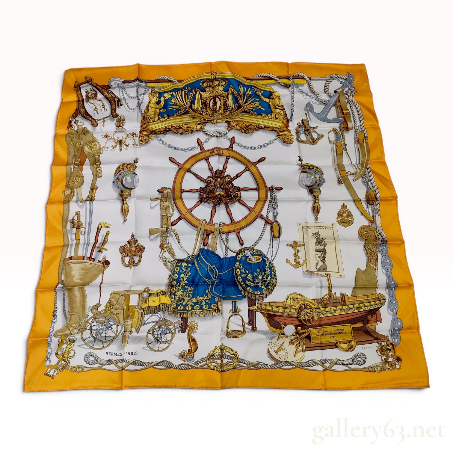 Hermès Musée Silk Scarf by Philippe Ledoux