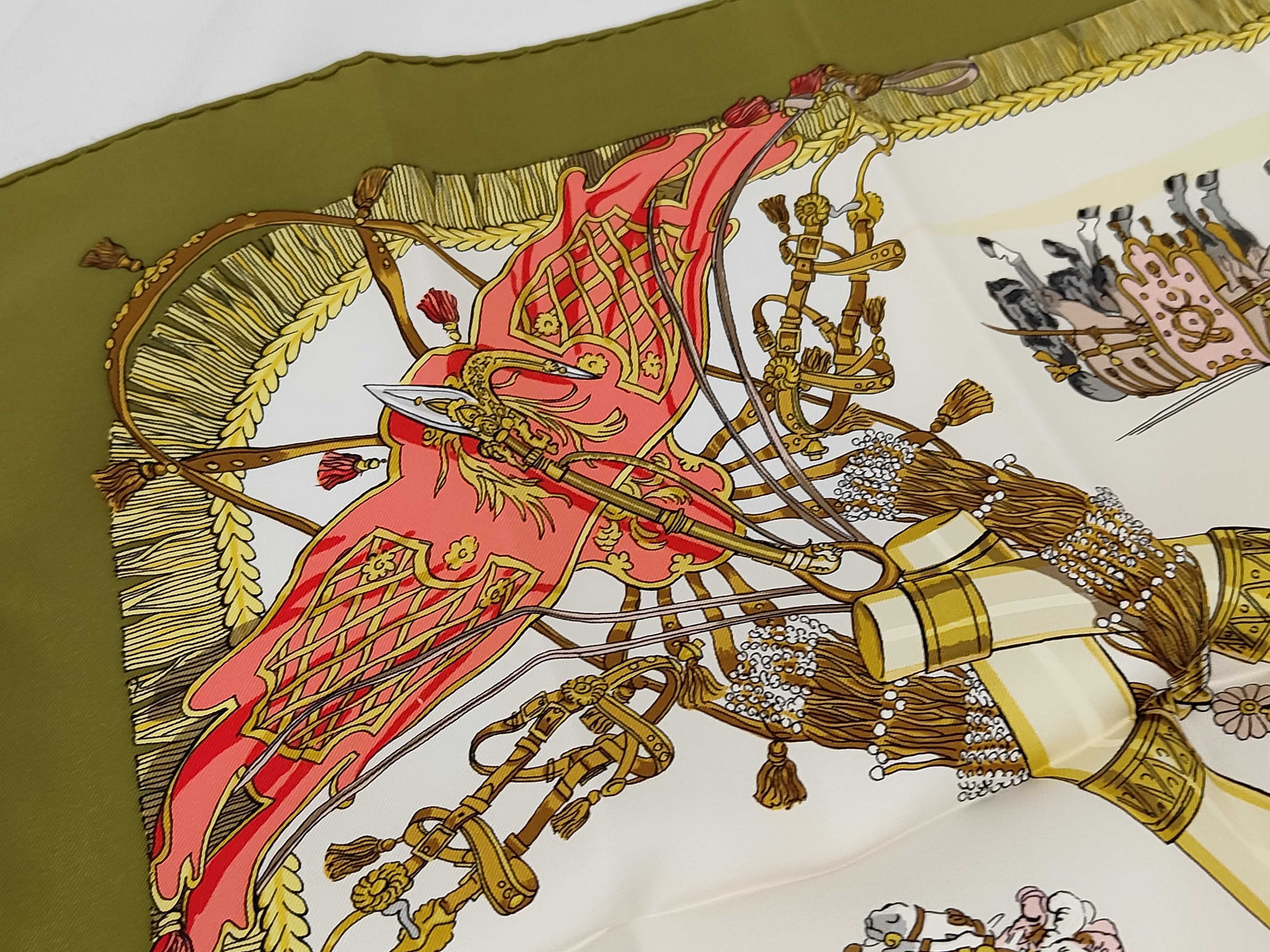Hermès Caparaçons de la France et de l'Inde Silk Scarf