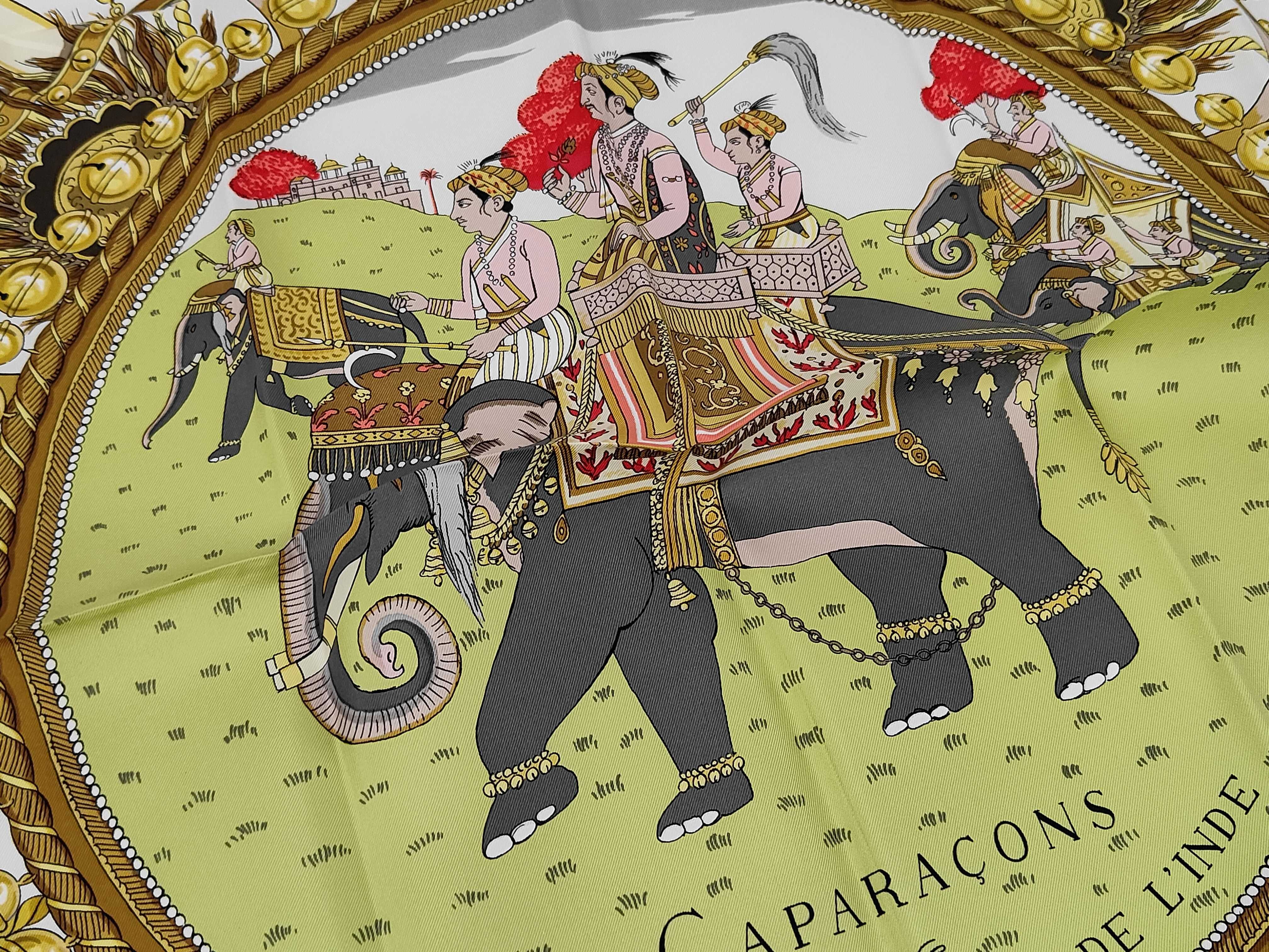 Hermès Caparaçons de la France et de l'Inde Silk Scarf