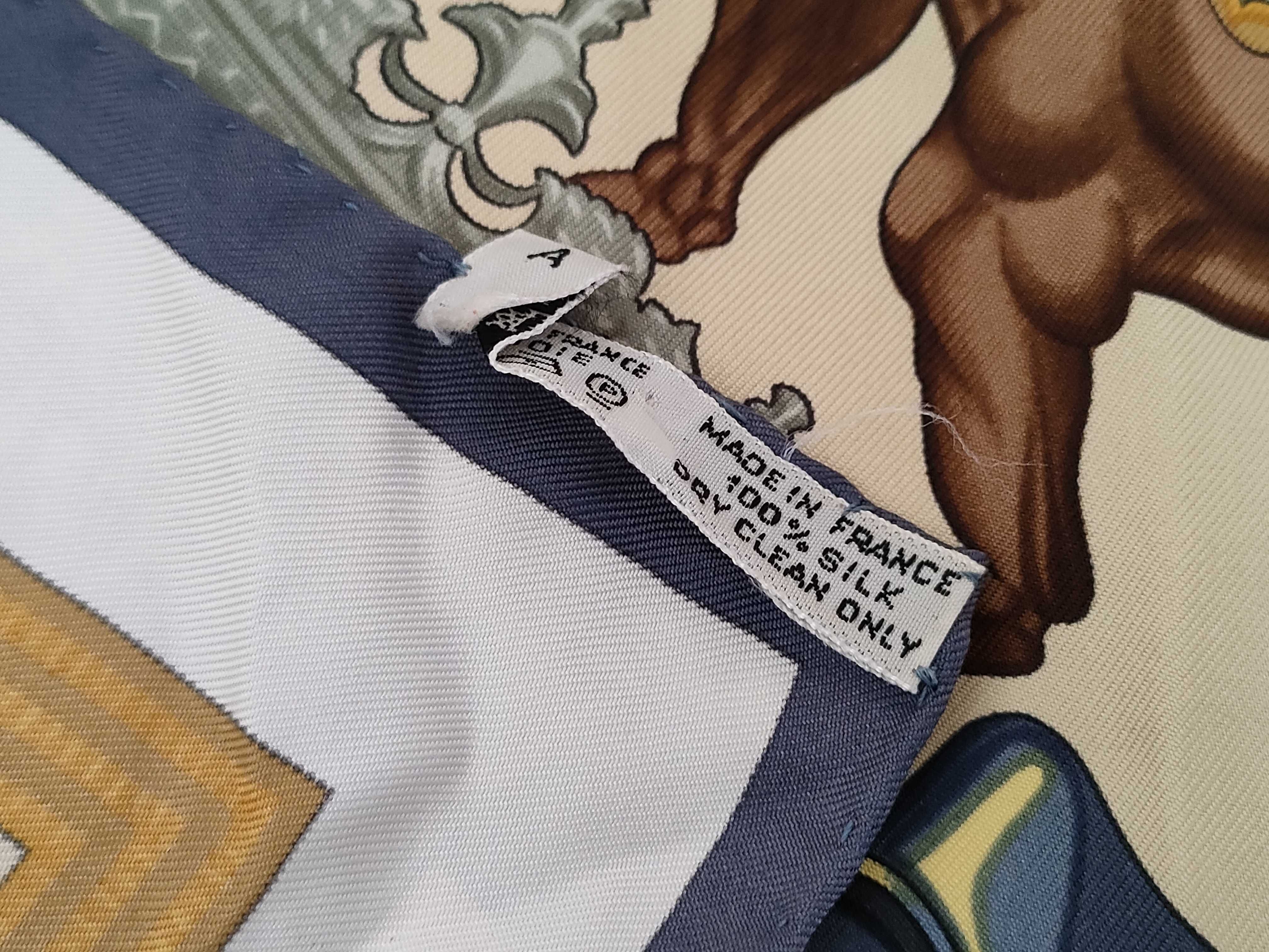 Hermès Jean Abadie Silk Carré Scarf in 1821 Pattern