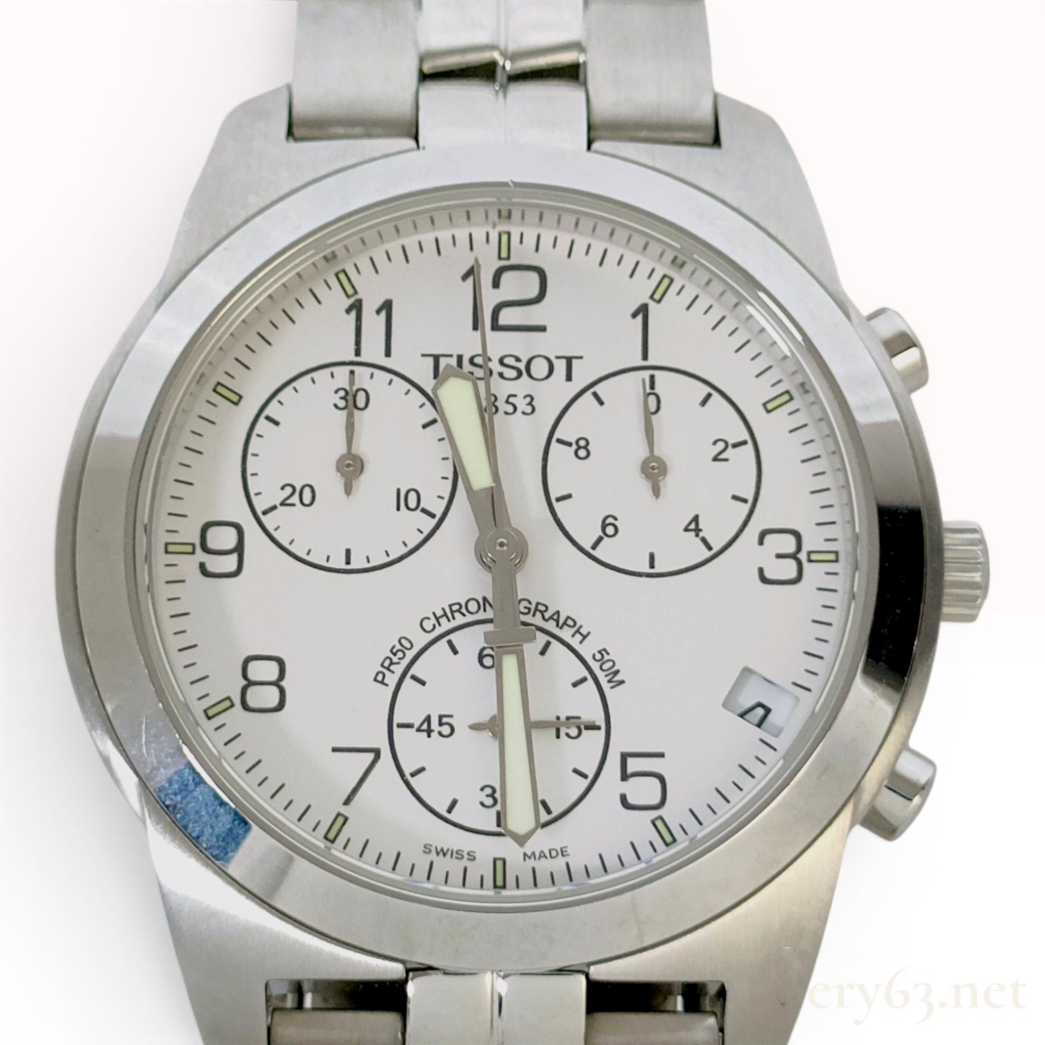 Tissot PR50 Quartz Chronograph Stainless Steel Wristwatch
