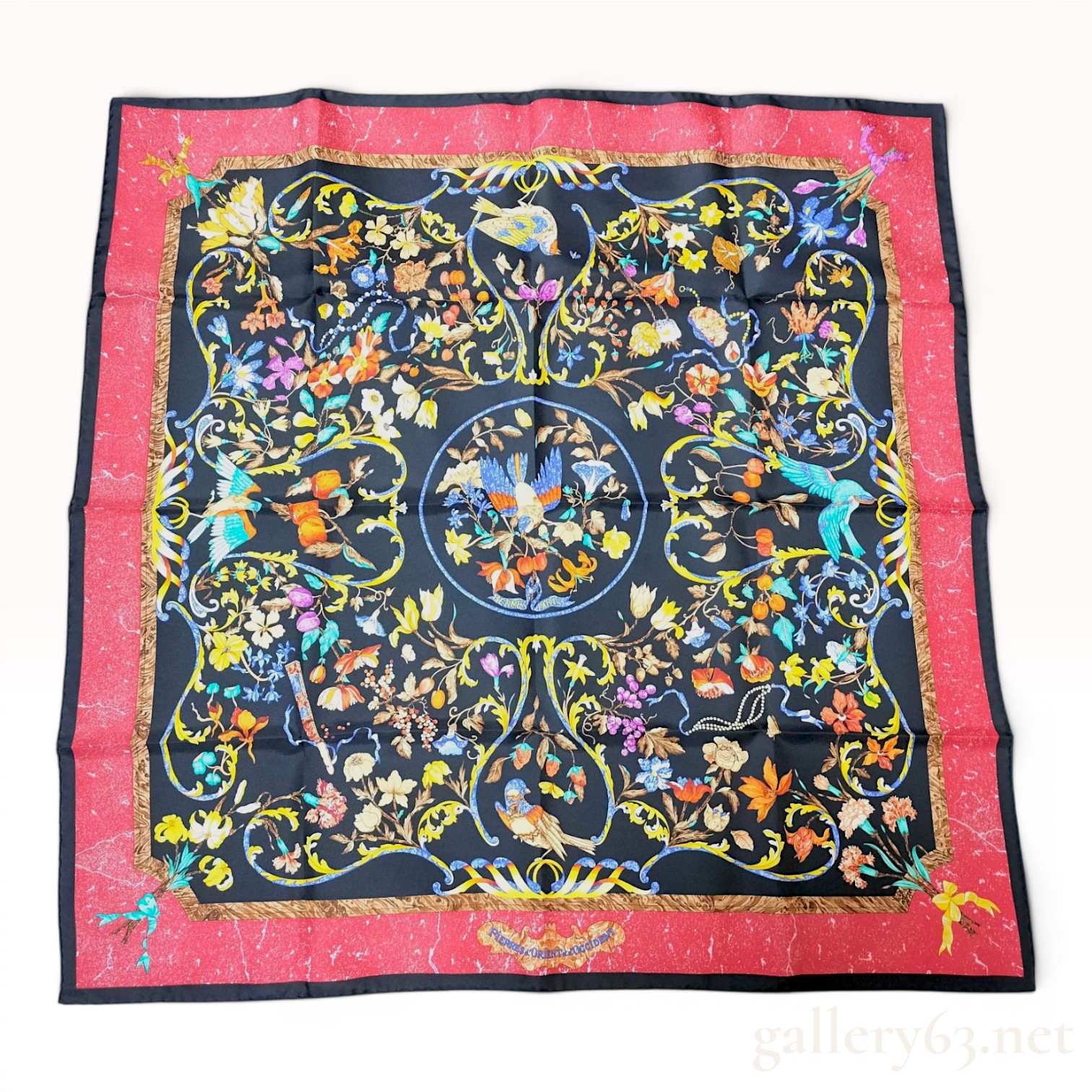 Hermès Pierres d'Orient et d'Occident 90cm Silk Scarf by Zoe Pauwels