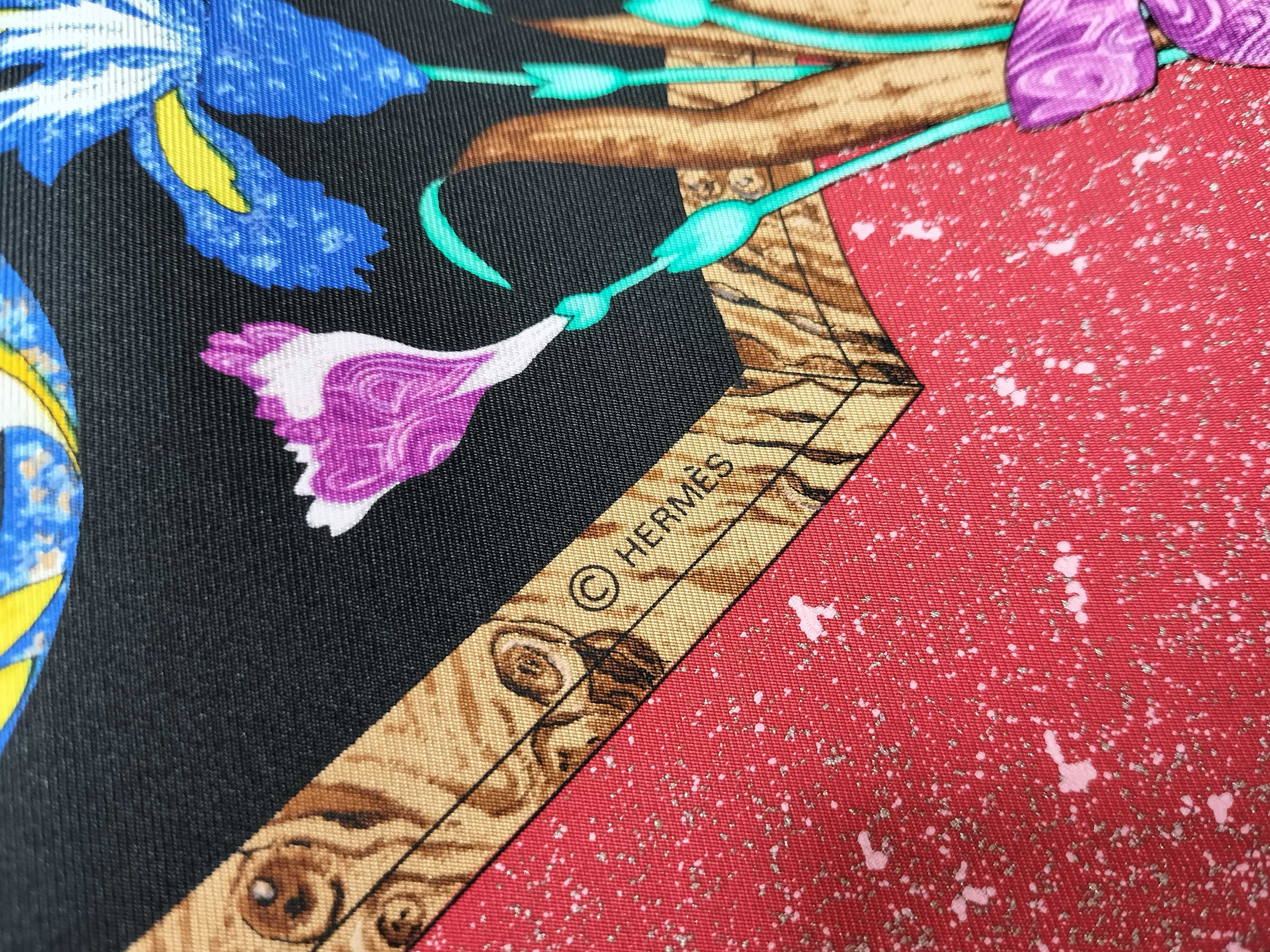 Hermès Pierres d'Orient et d'Occident 90cm Silk Scarf by Zoe Pauwels
