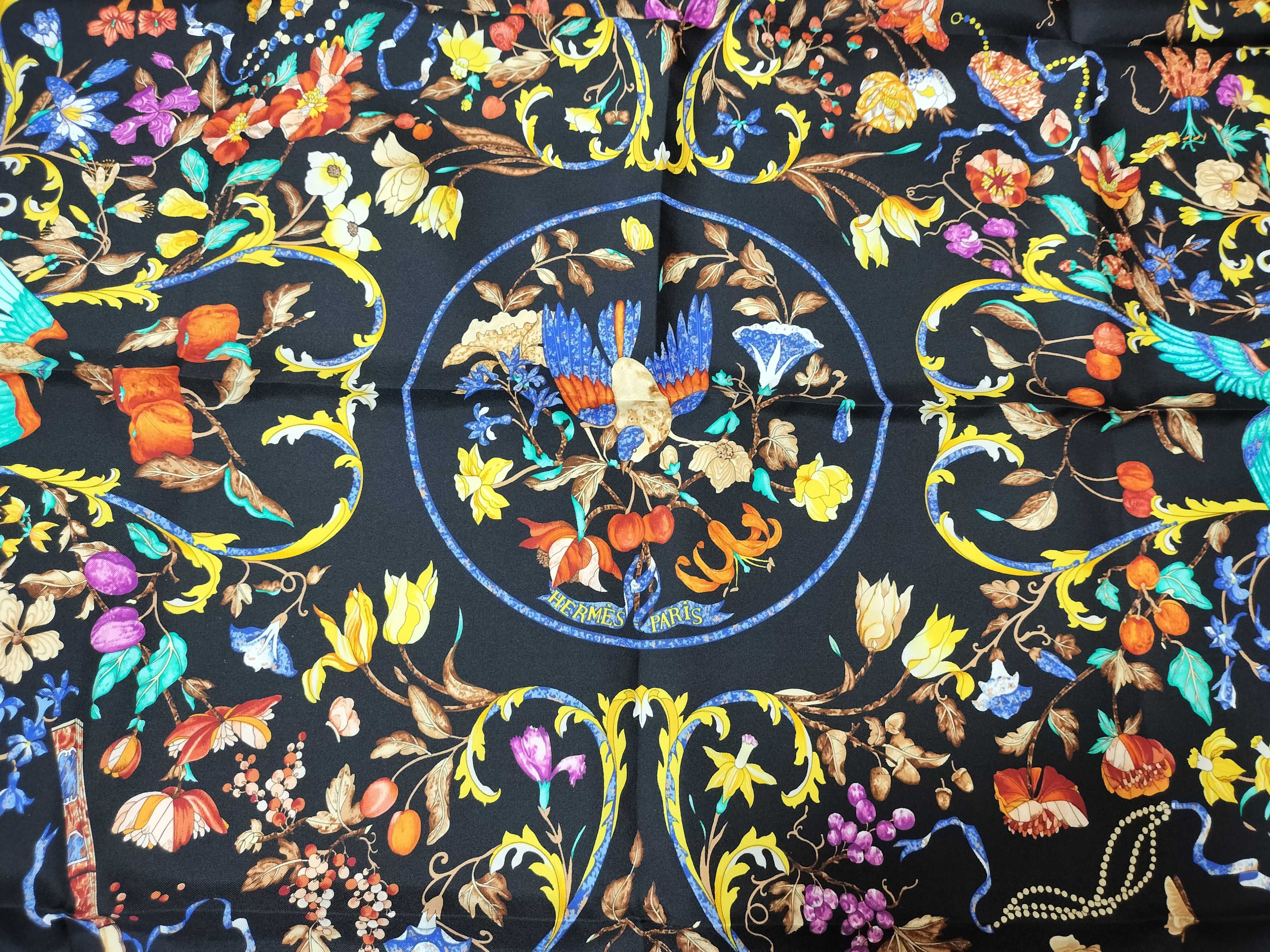 Hermès Pierres d'Orient et d'Occident 90cm Silk Scarf by Zoe Pauwels