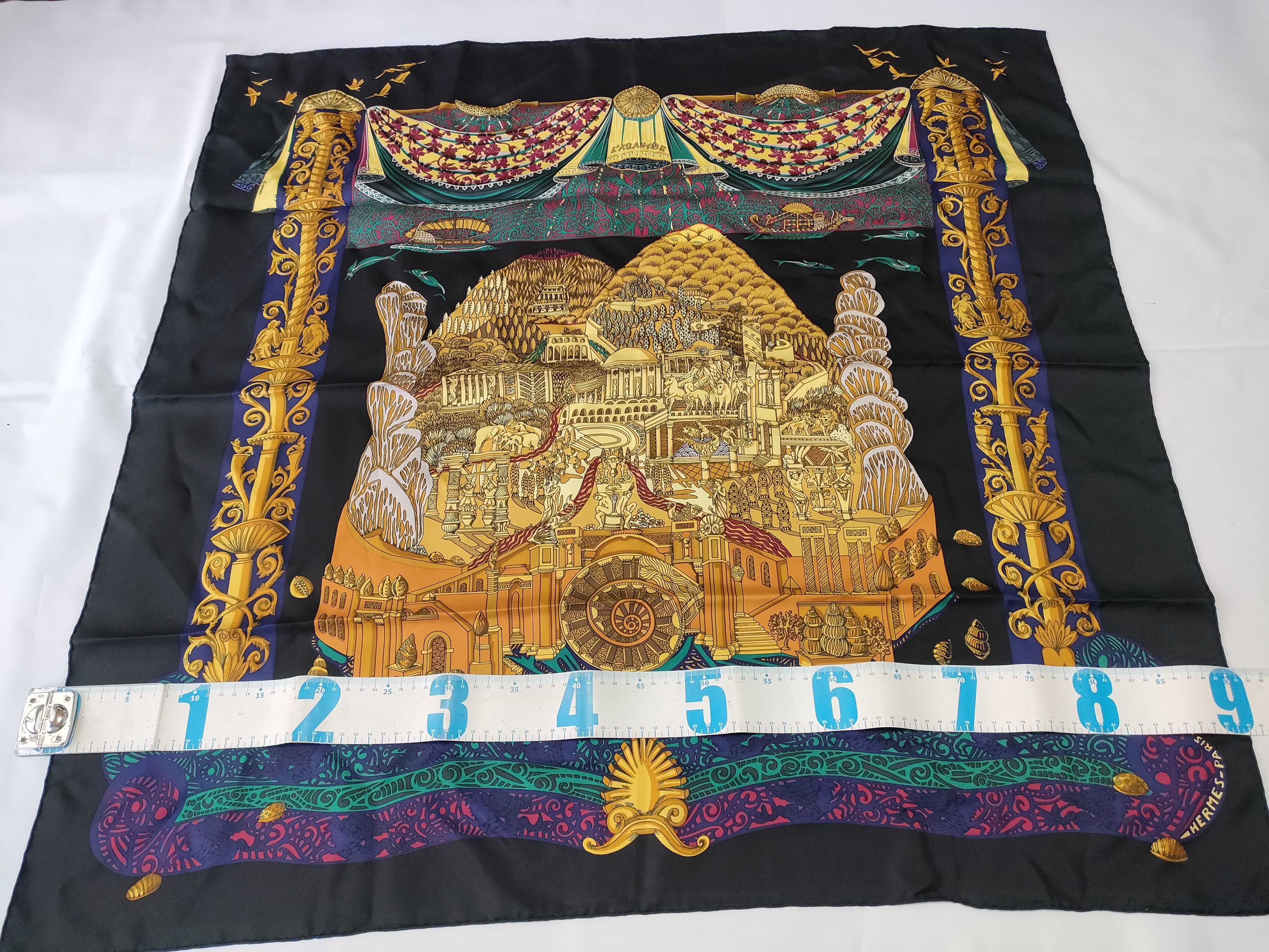 Hermès L'Atlantide Silk Scarf by Annie Faivre