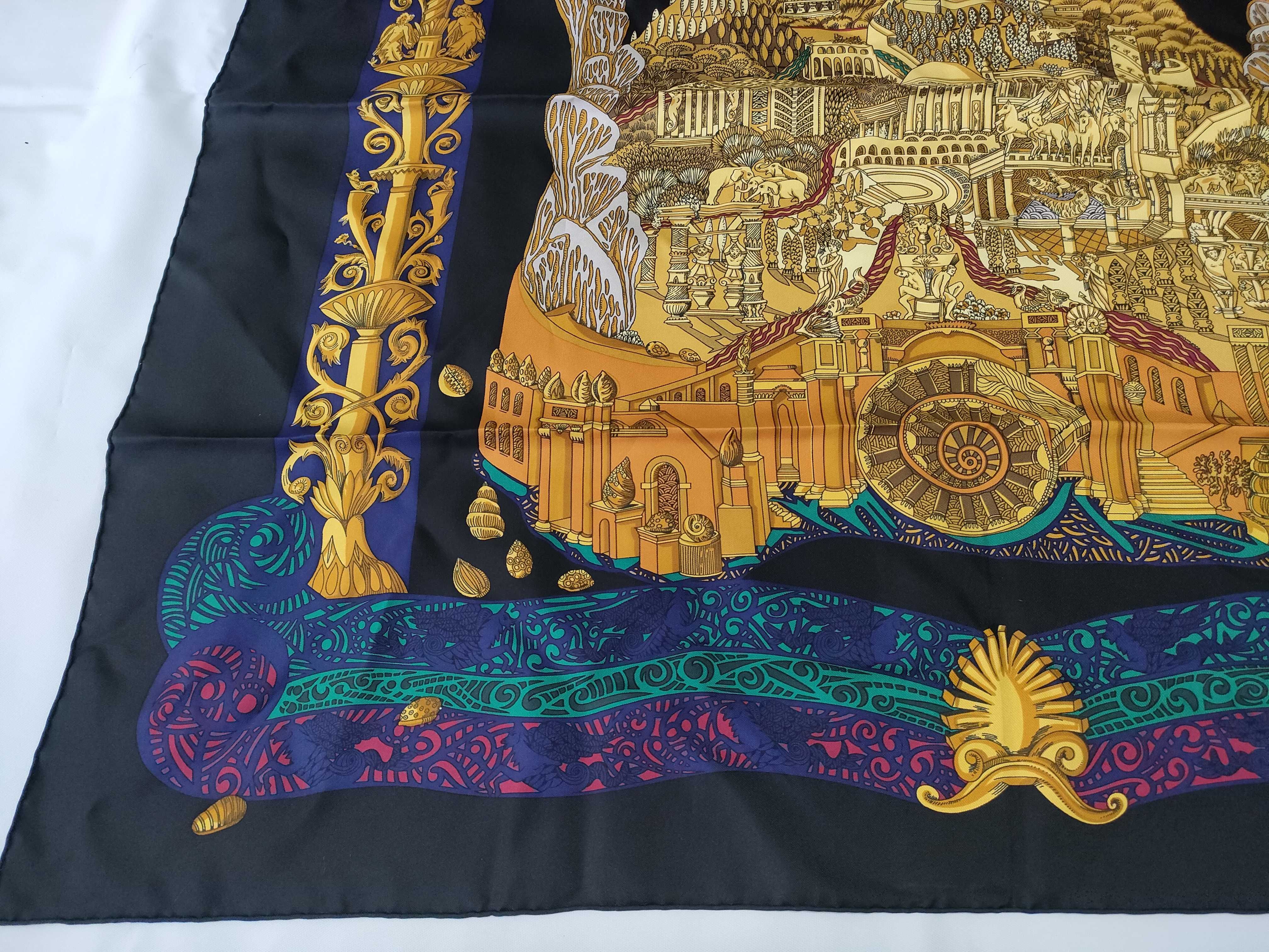 Hermès L'Atlantide Silk Scarf by Annie Faivre